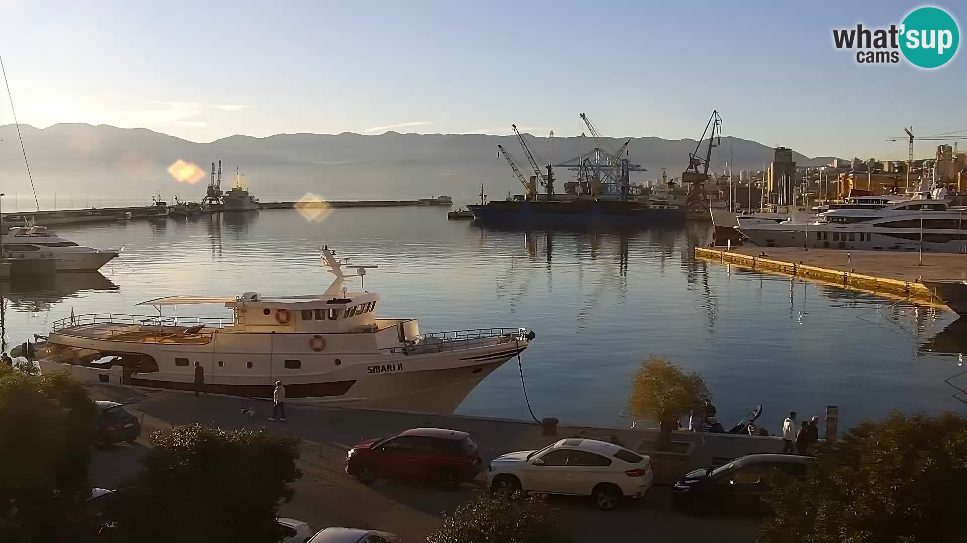 La Riva e la Marina a Rijeka (Fiume) – Live Webcam Croazia