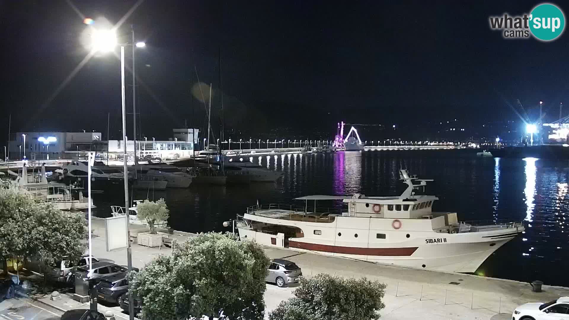 La Riva et Marina à Rijeka – Live Webcam Croatie
