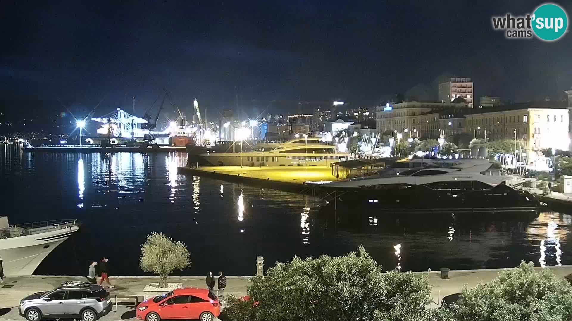 Riva i Marina u Rijeci – Web kamera uživo u Hrvatskoj