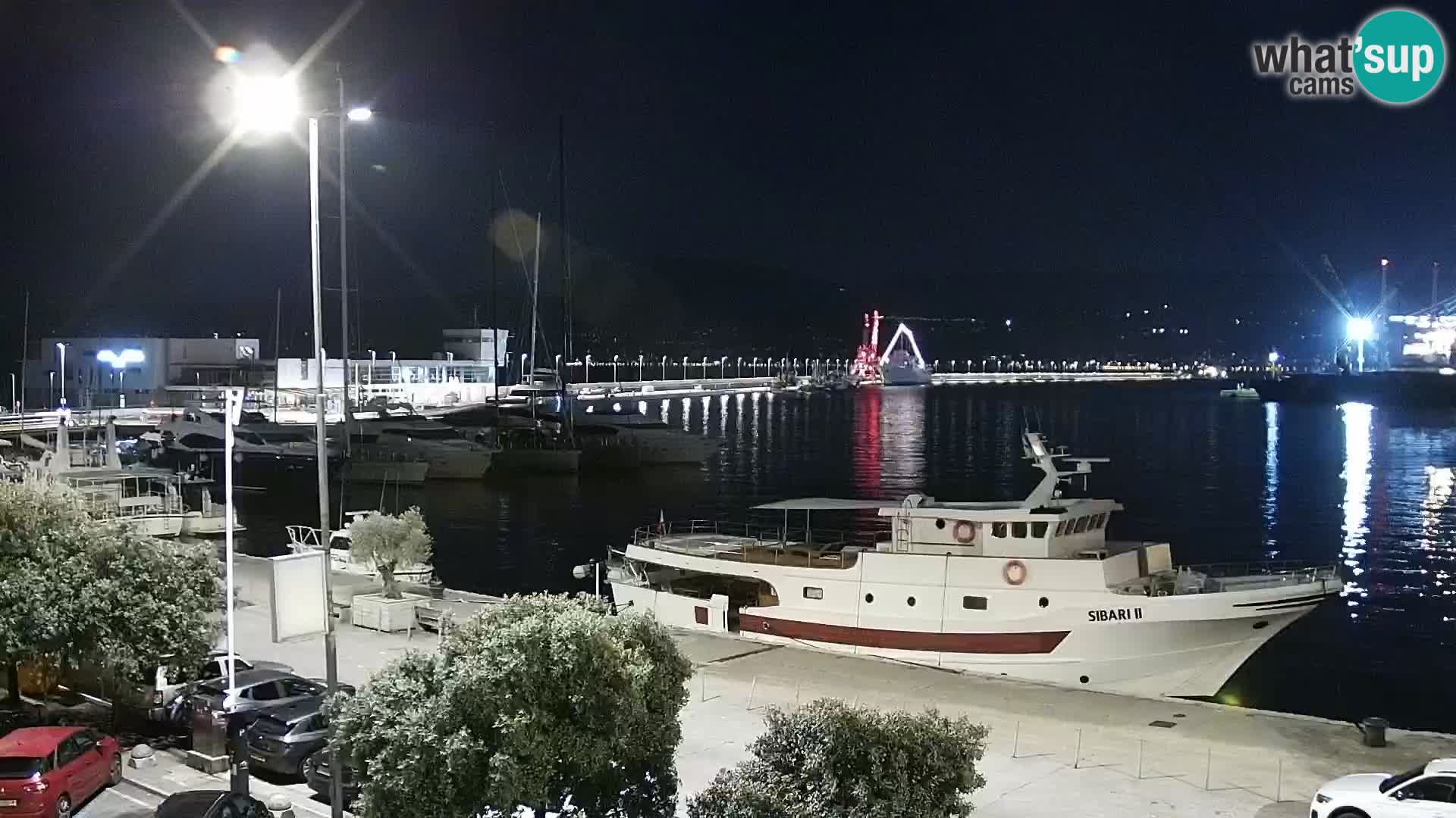 La Riva e la Marina a Rijeka (Fiume) – Live Webcam Croazia