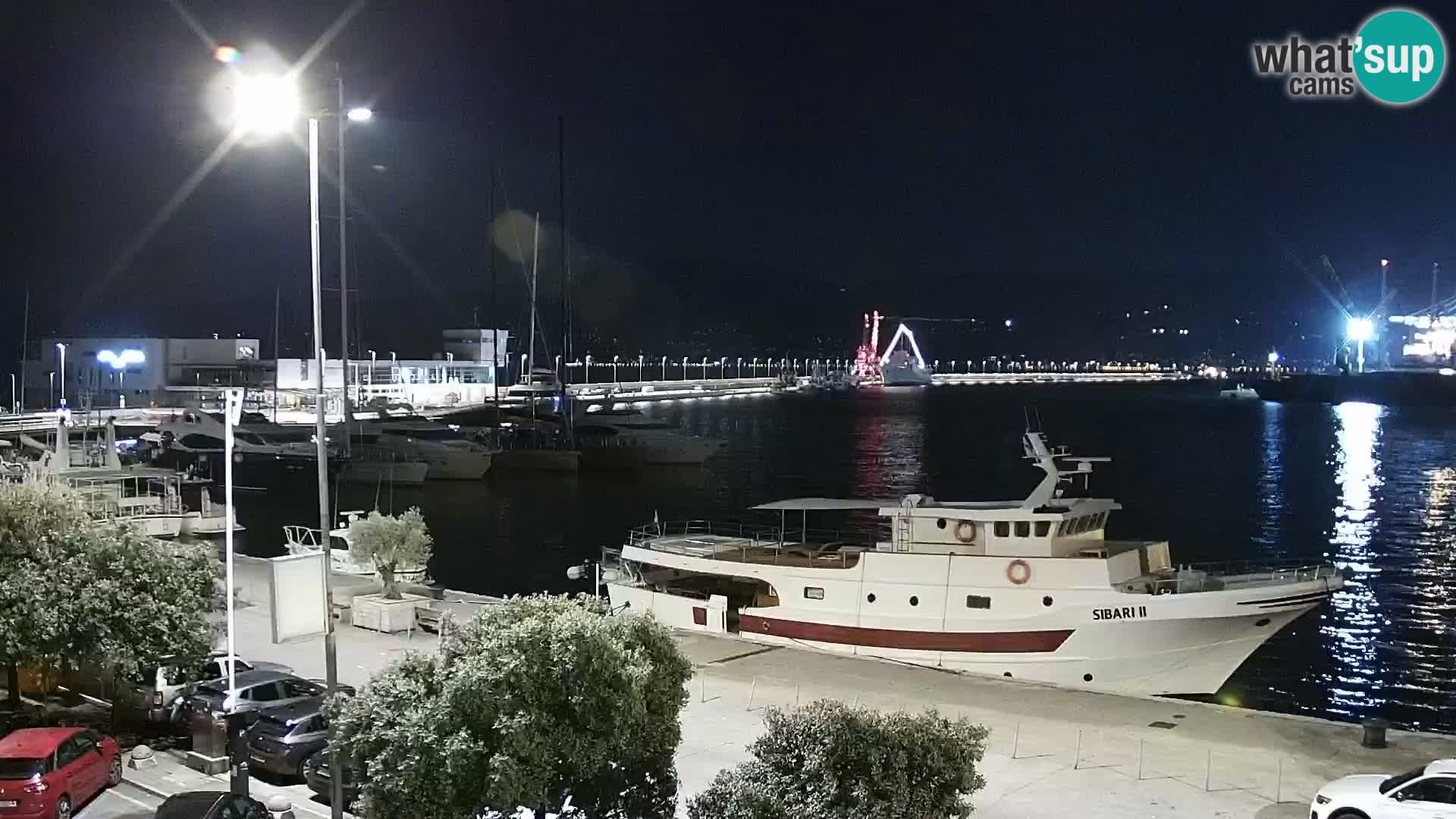La Riva et Marina à Rijeka – Live Webcam Croatie