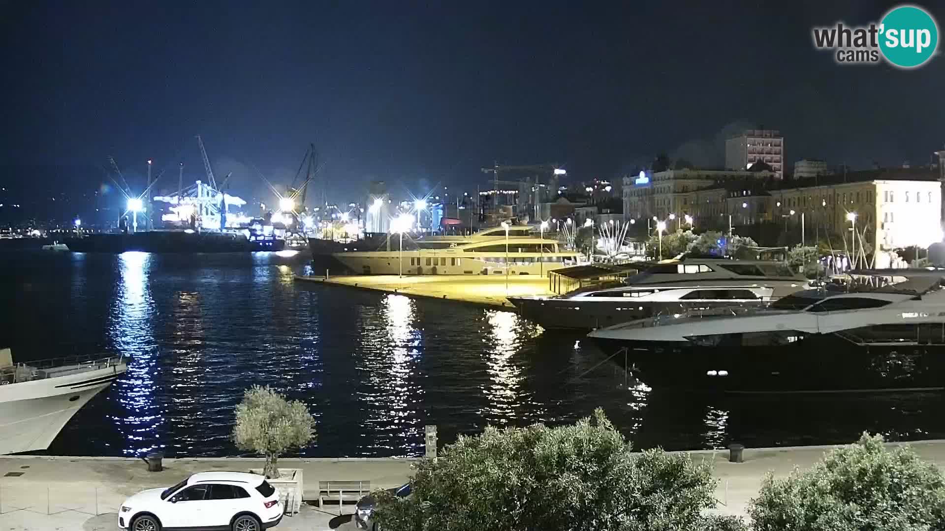 Die Riva und Marina in Rijeka – Live Webcam Kroatien