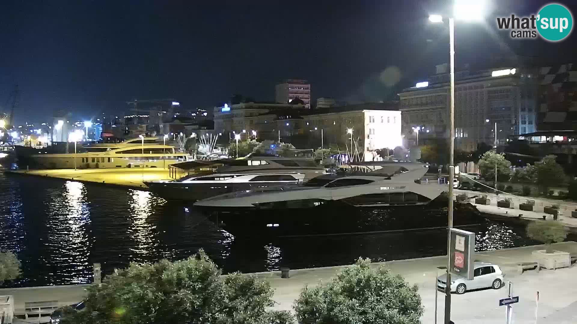 La Riva et Marina à Rijeka – Live Webcam Croatie