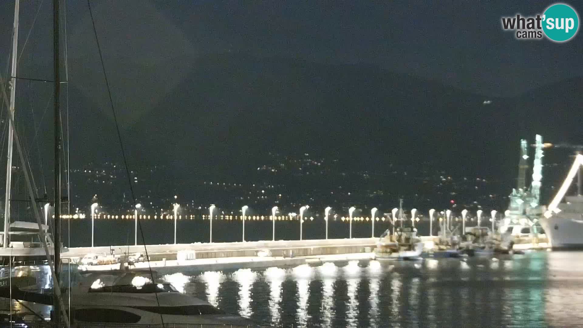 La Riva et Marina à Rijeka – Live Webcam Croatie