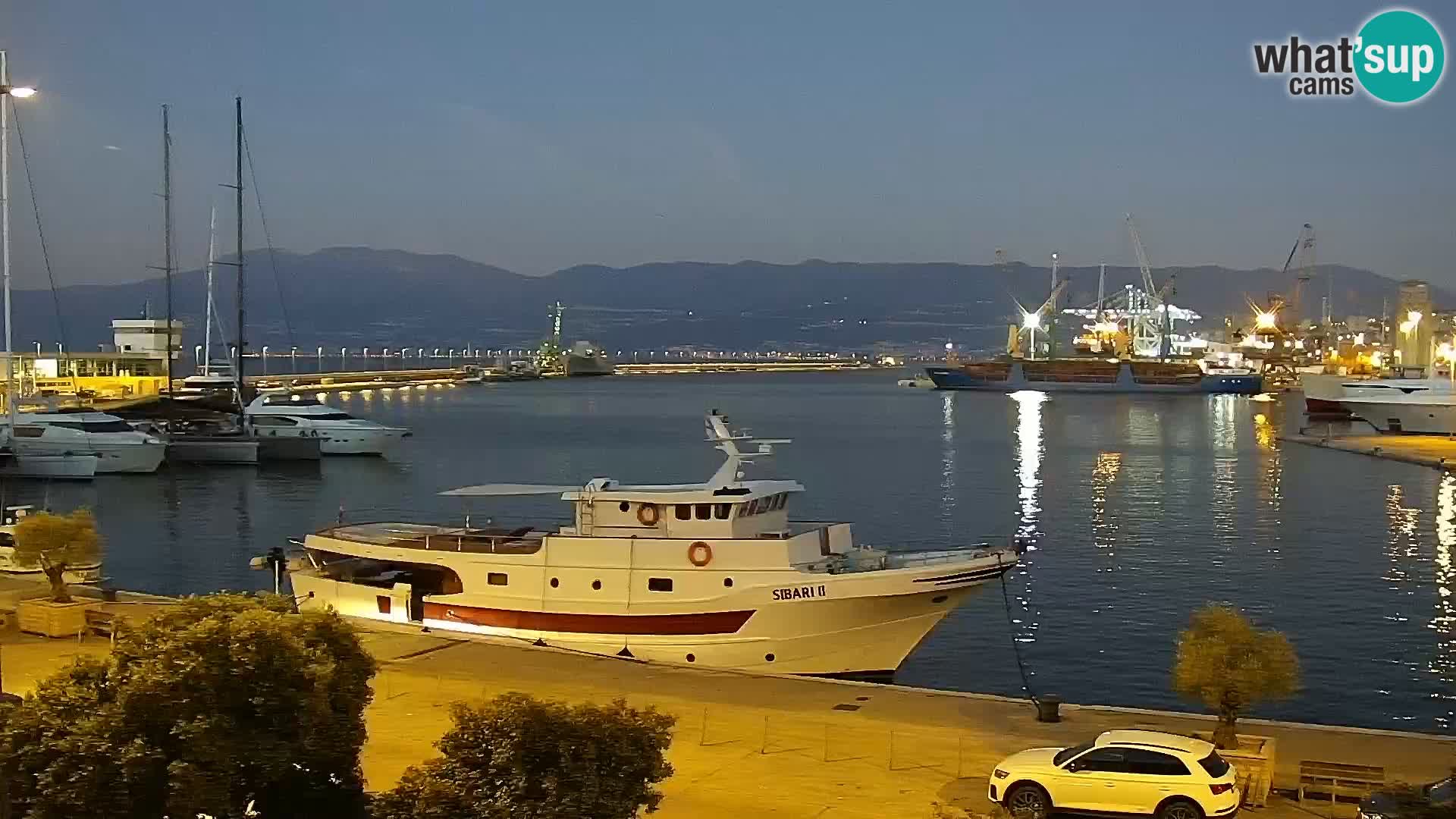 La Riva e la Marina a Rijeka (Fiume) – Live Webcam Croazia