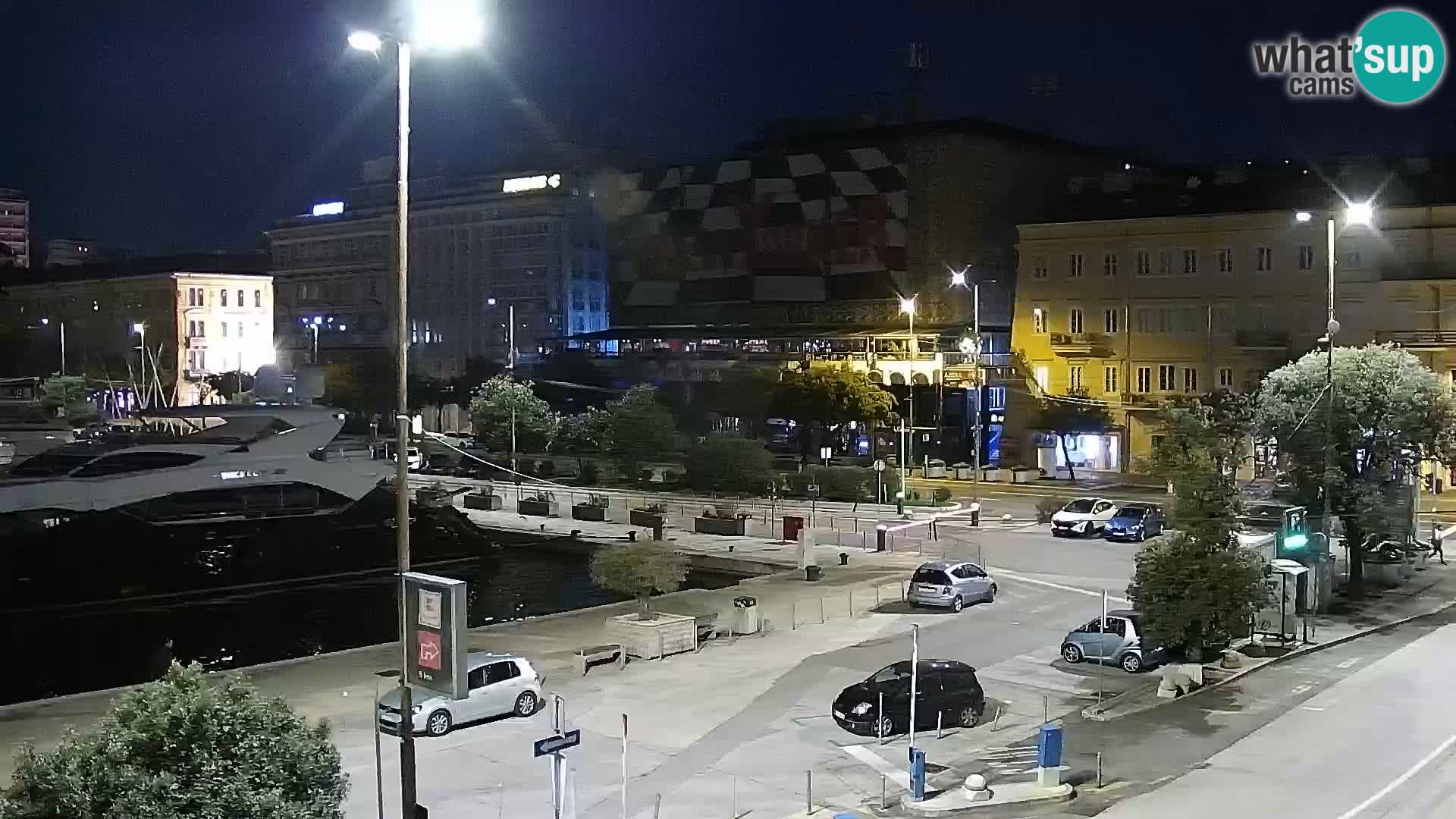 La Riva y Marina en Rijeka – Webcam en vivo Croacia