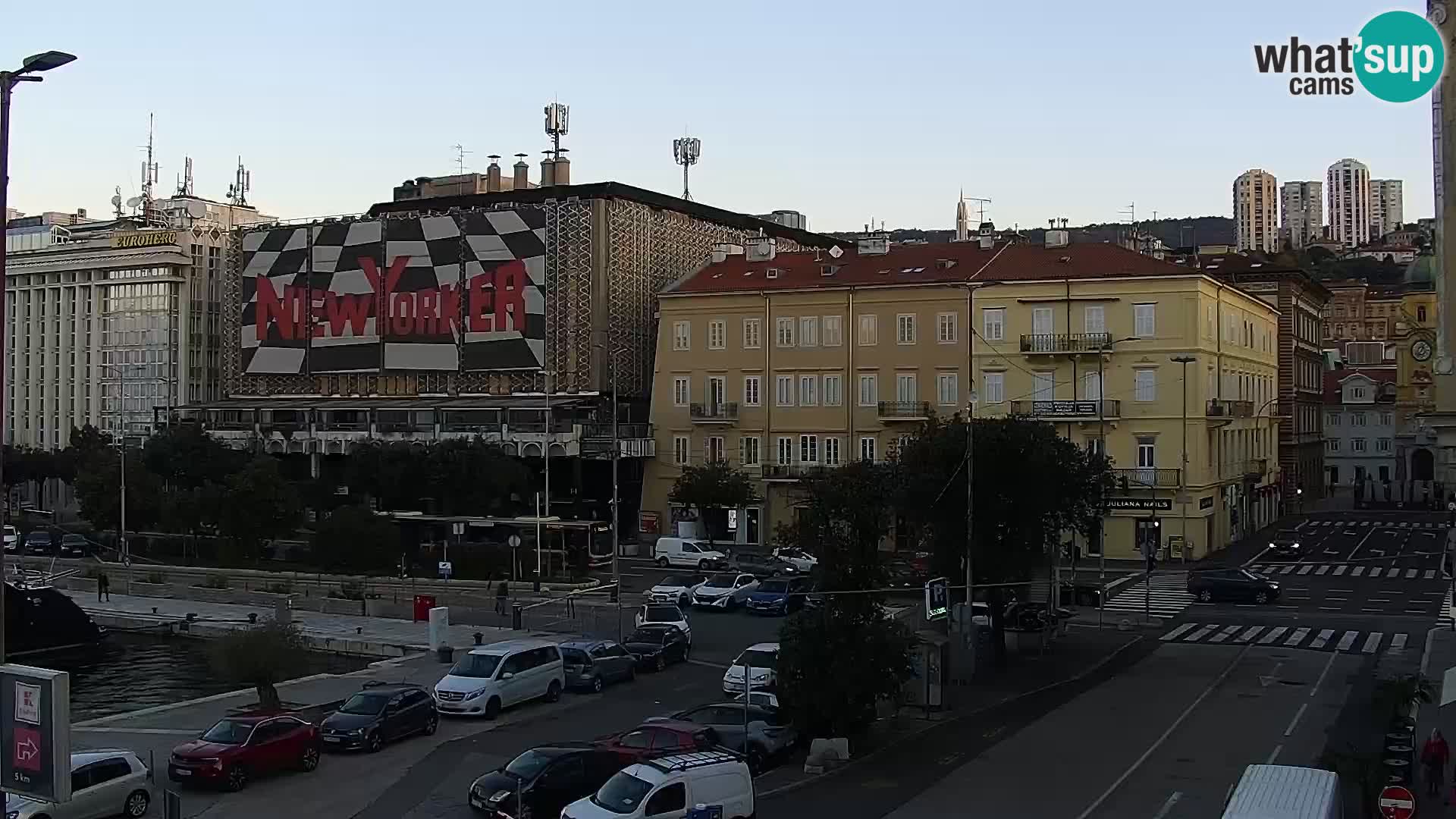 La Riva et Marina à Rijeka – Live Webcam Croatie