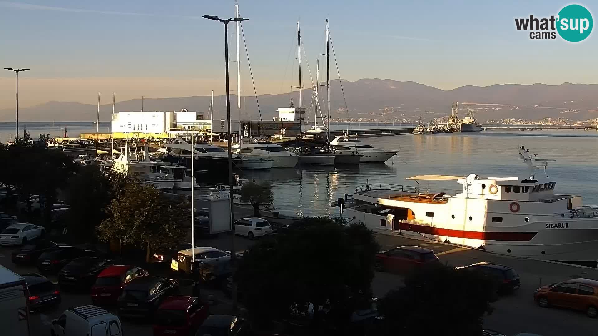 La Riva et Marina à Rijeka – Live Webcam Croatie