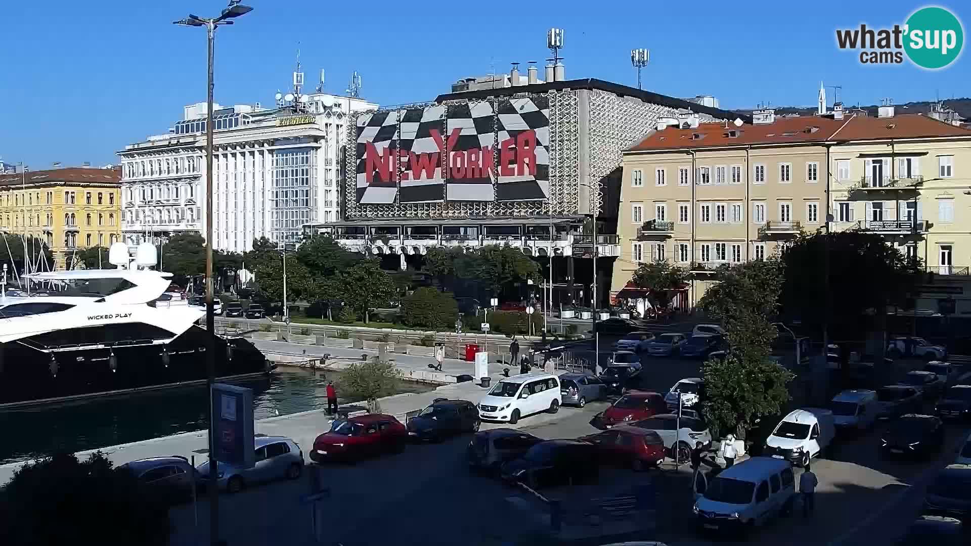 La Riva et Marina à Rijeka – Live Webcam Croatie
