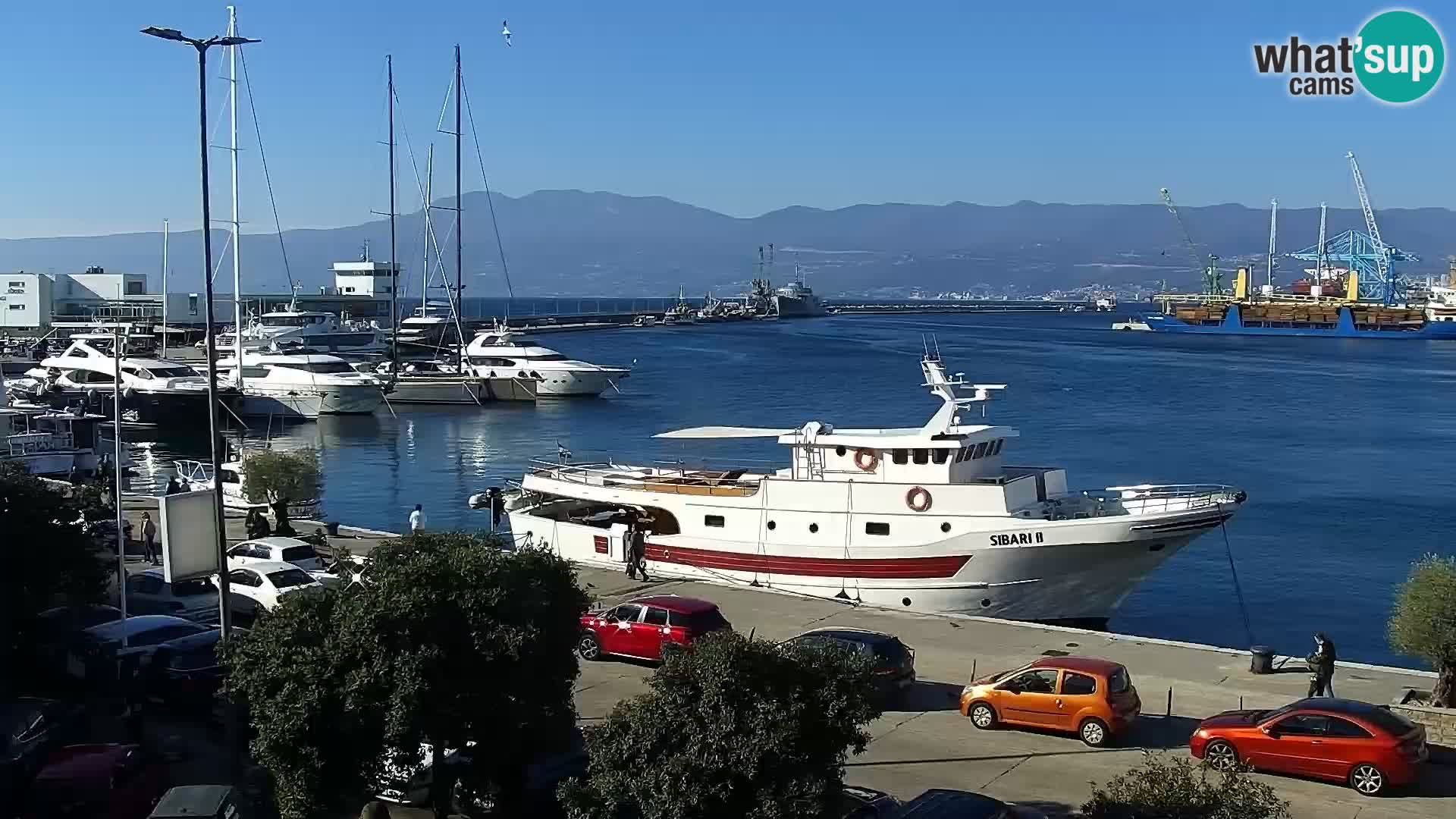 La Riva e la Marina a Rijeka (Fiume) – Live Webcam Croazia