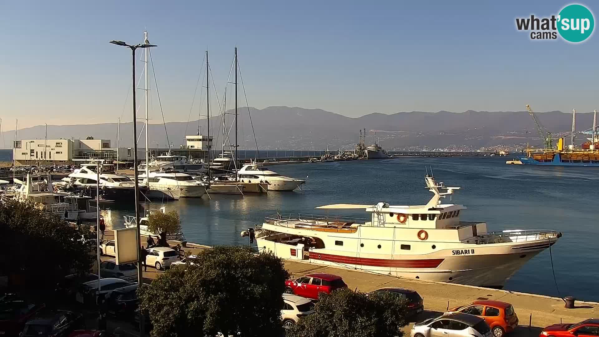 Riva i Marina u Rijeci – Web kamera uživo u Hrvatskoj