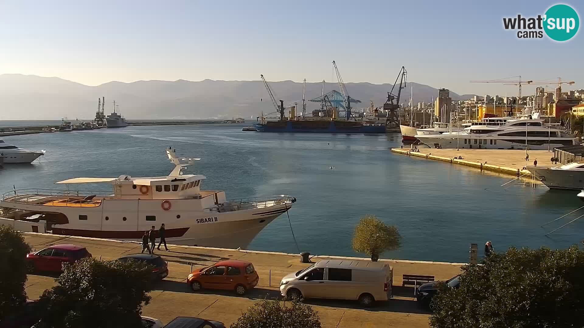 Die Riva und Marina in Rijeka – Live Webcam Kroatien