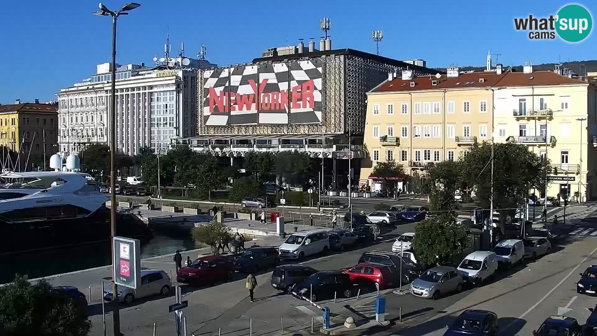 Riva in Marina v Reki – Spletna kamera v živo Hrvaška