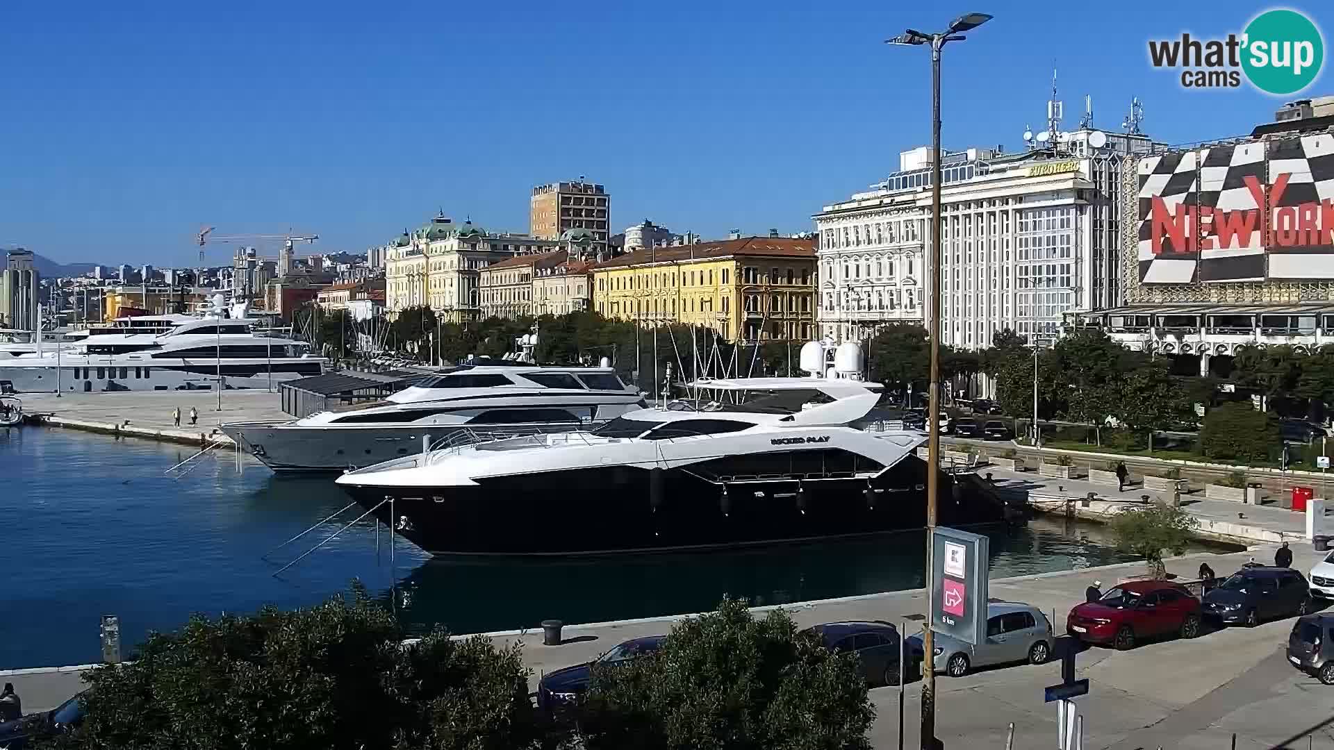 Riva i Marina u Rijeci – Web kamera uživo u Hrvatskoj
