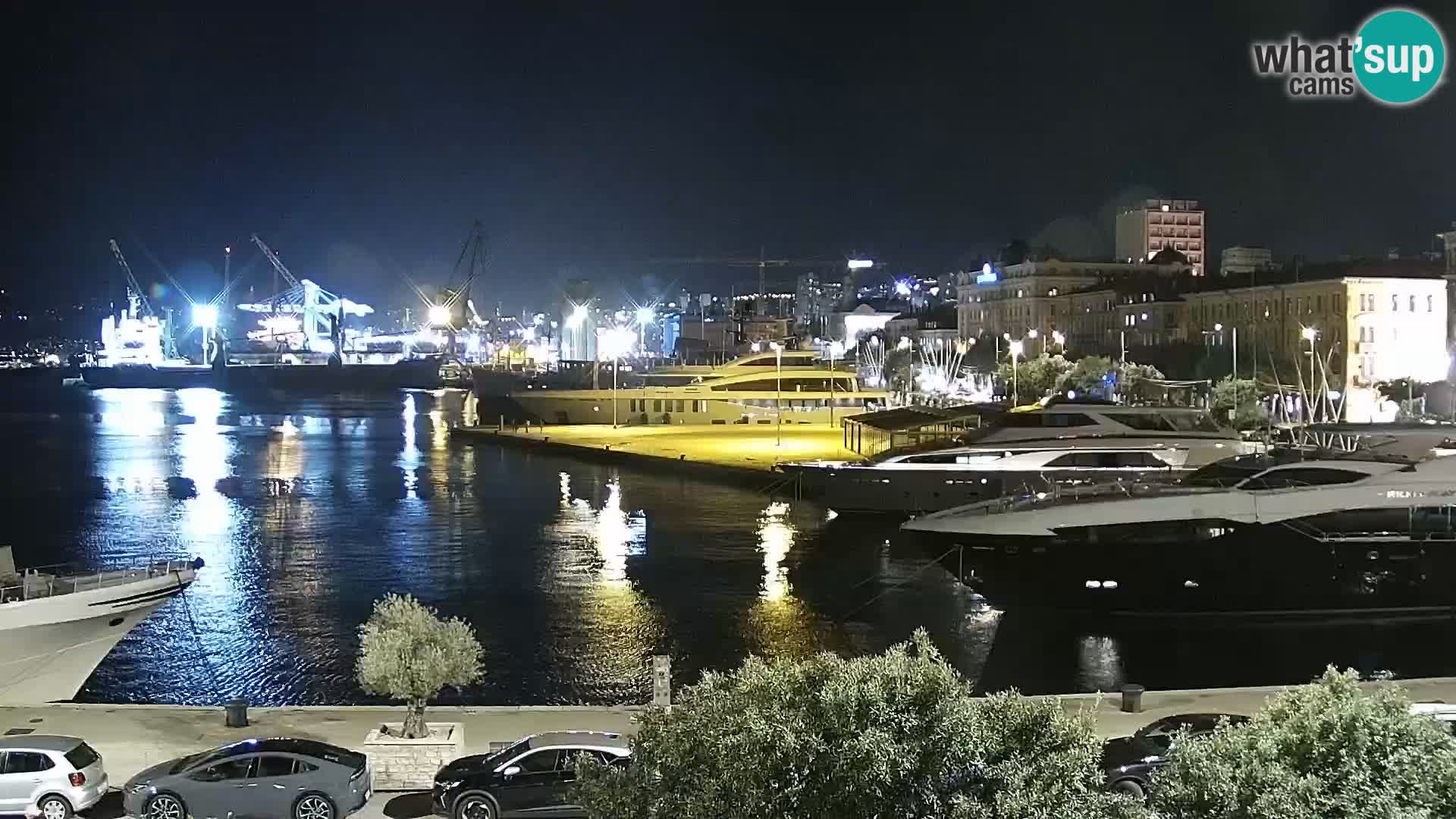 La Riva et Marina à Rijeka – Live Webcam Croatie