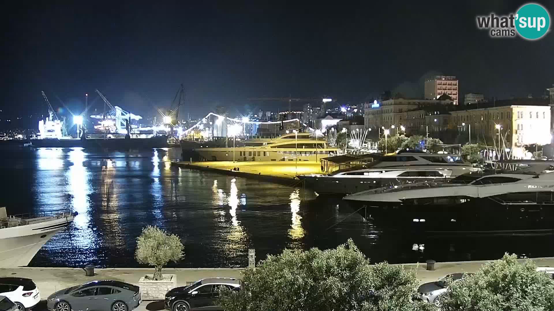 The Riva and Marina in Rijeka  – Live Webcam Croatia
