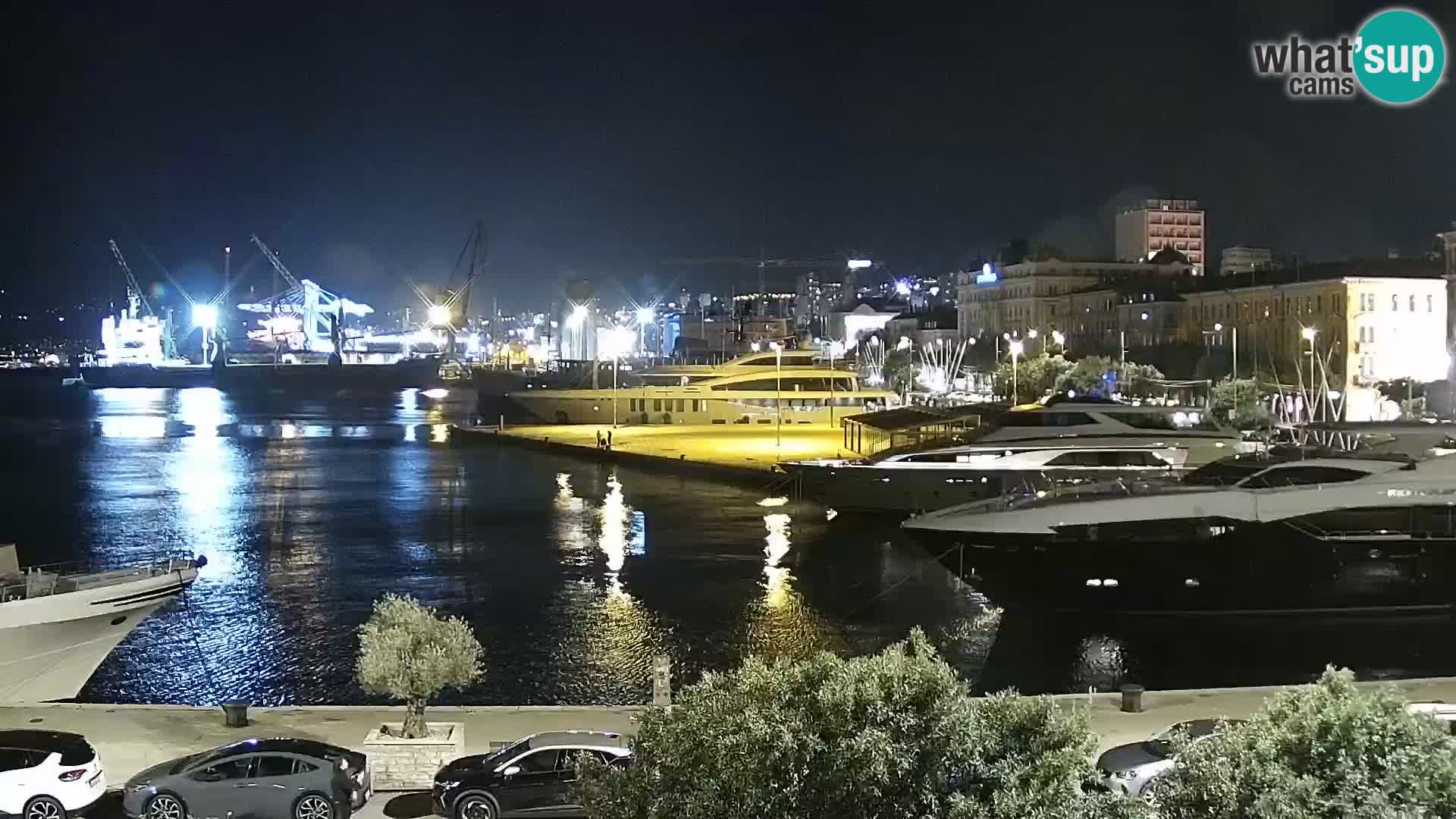 Riva i Marina u Rijeci – Web kamera uživo u Hrvatskoj