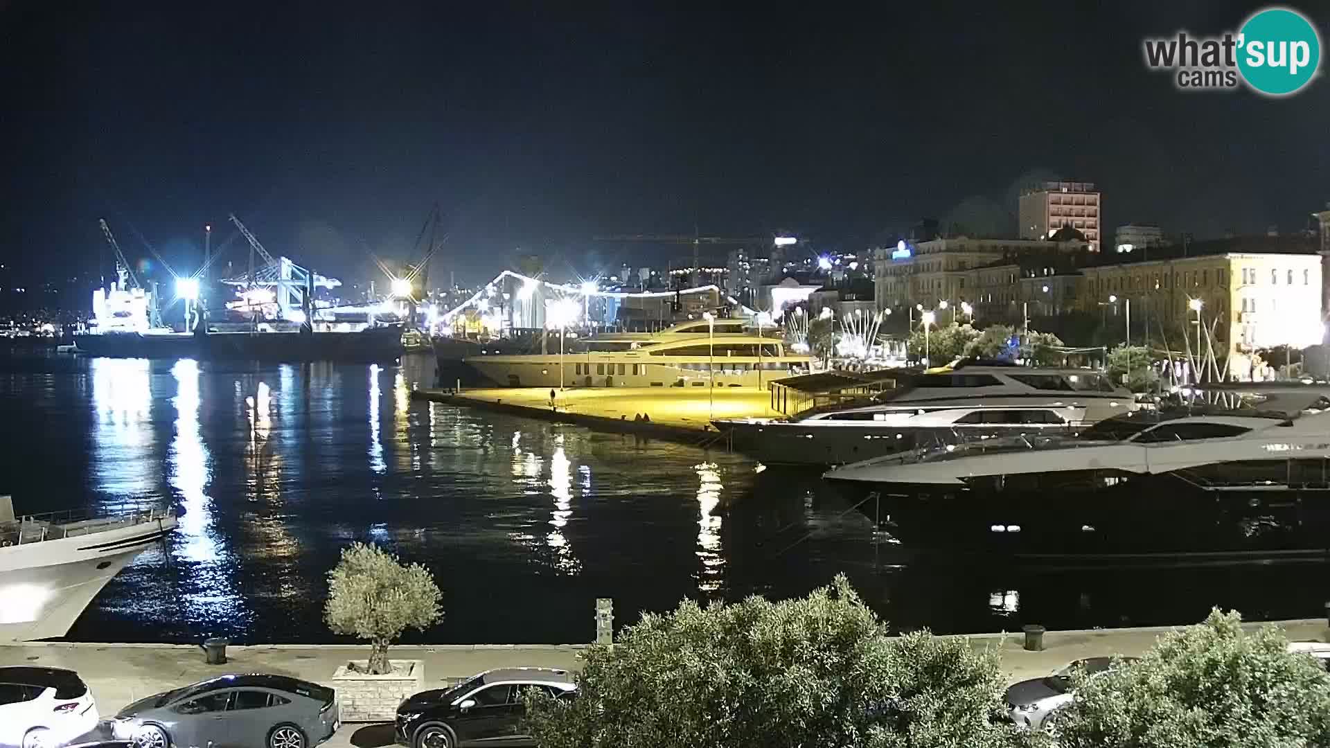 The Riva and Marina in Rijeka  – Live Webcam Croatia