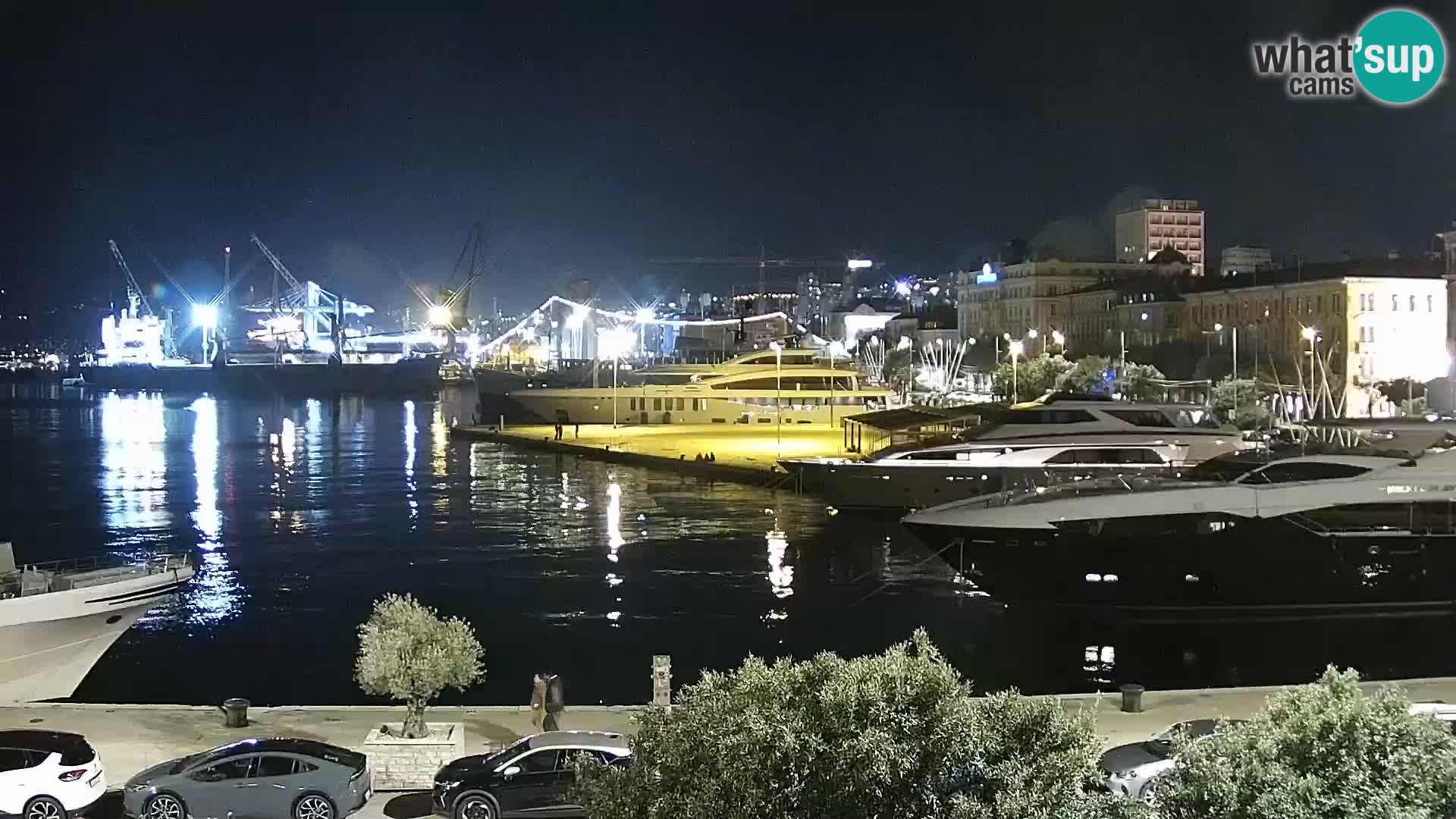 La Riva e la Marina a Rijeka (Fiume) – Live Webcam Croazia