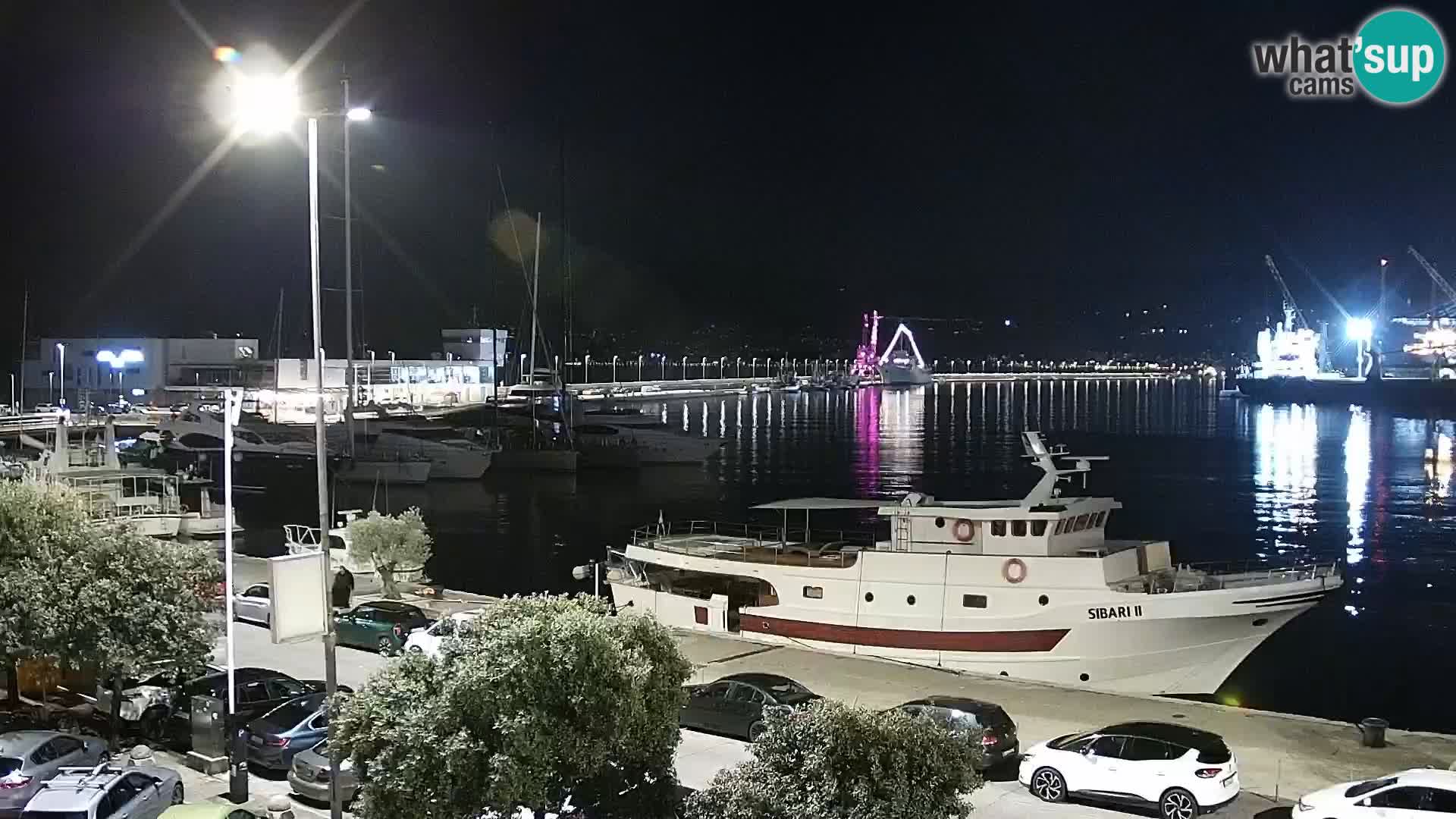 The Riva and Marina in Rijeka  – Live Webcam Croatia
