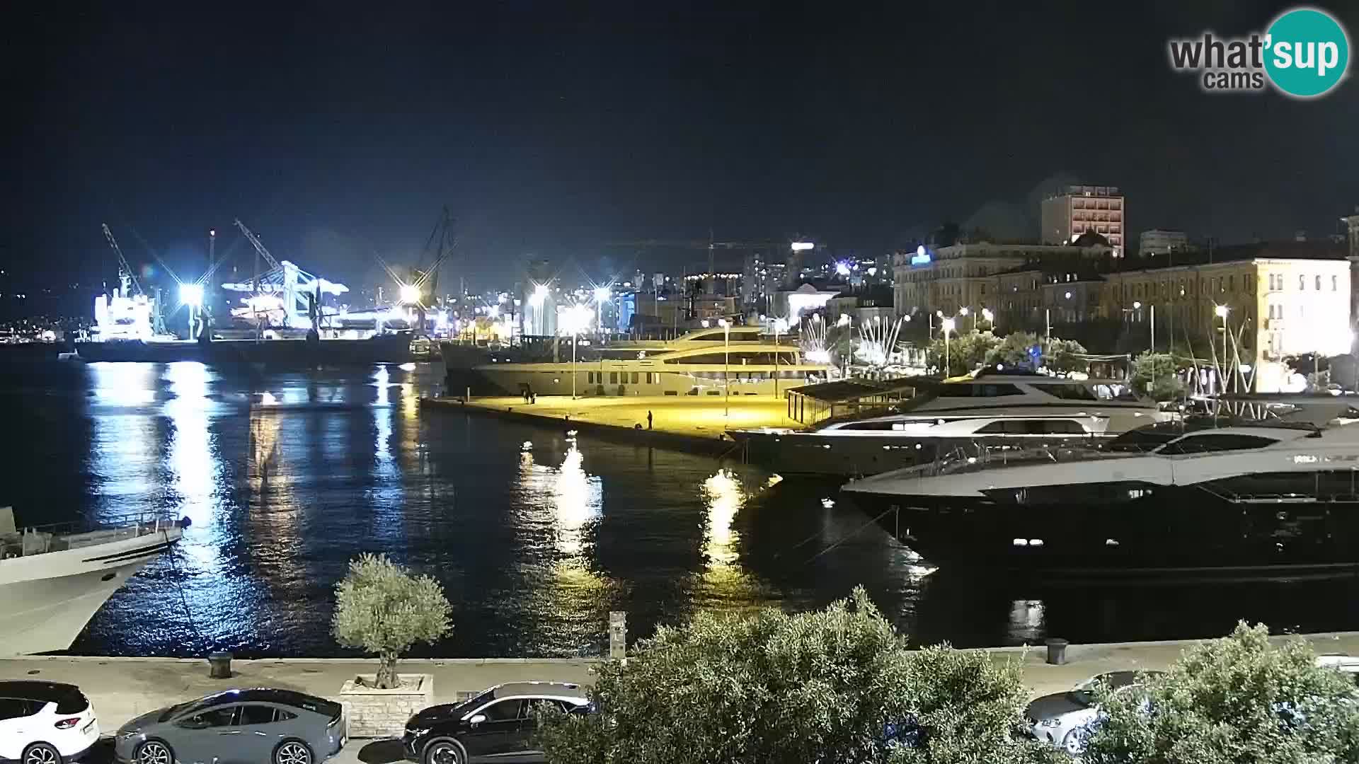 La Riva e la Marina a Rijeka (Fiume) – Live Webcam Croazia