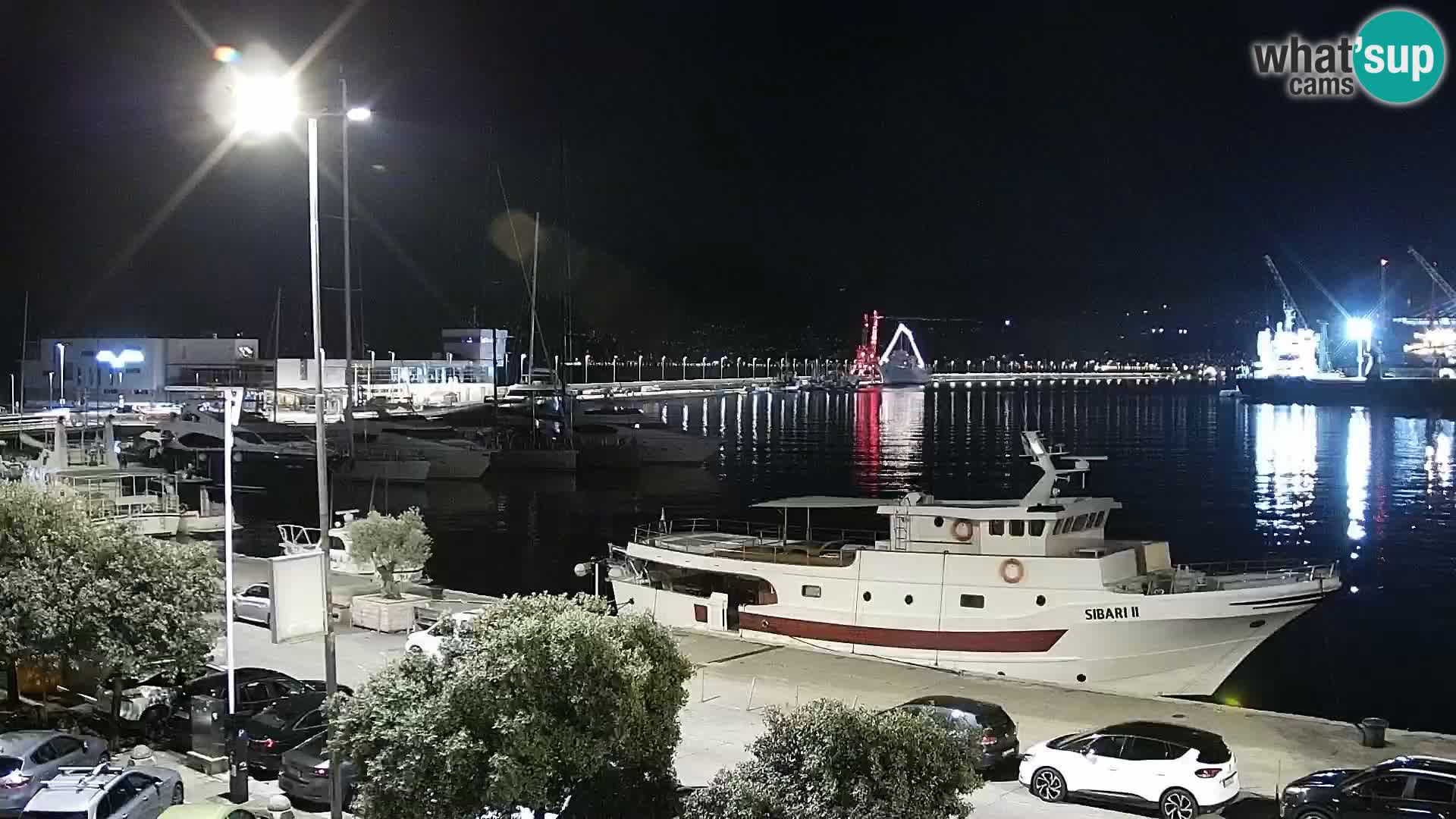 The Riva and Marina in Rijeka  – Live Webcam Croatia