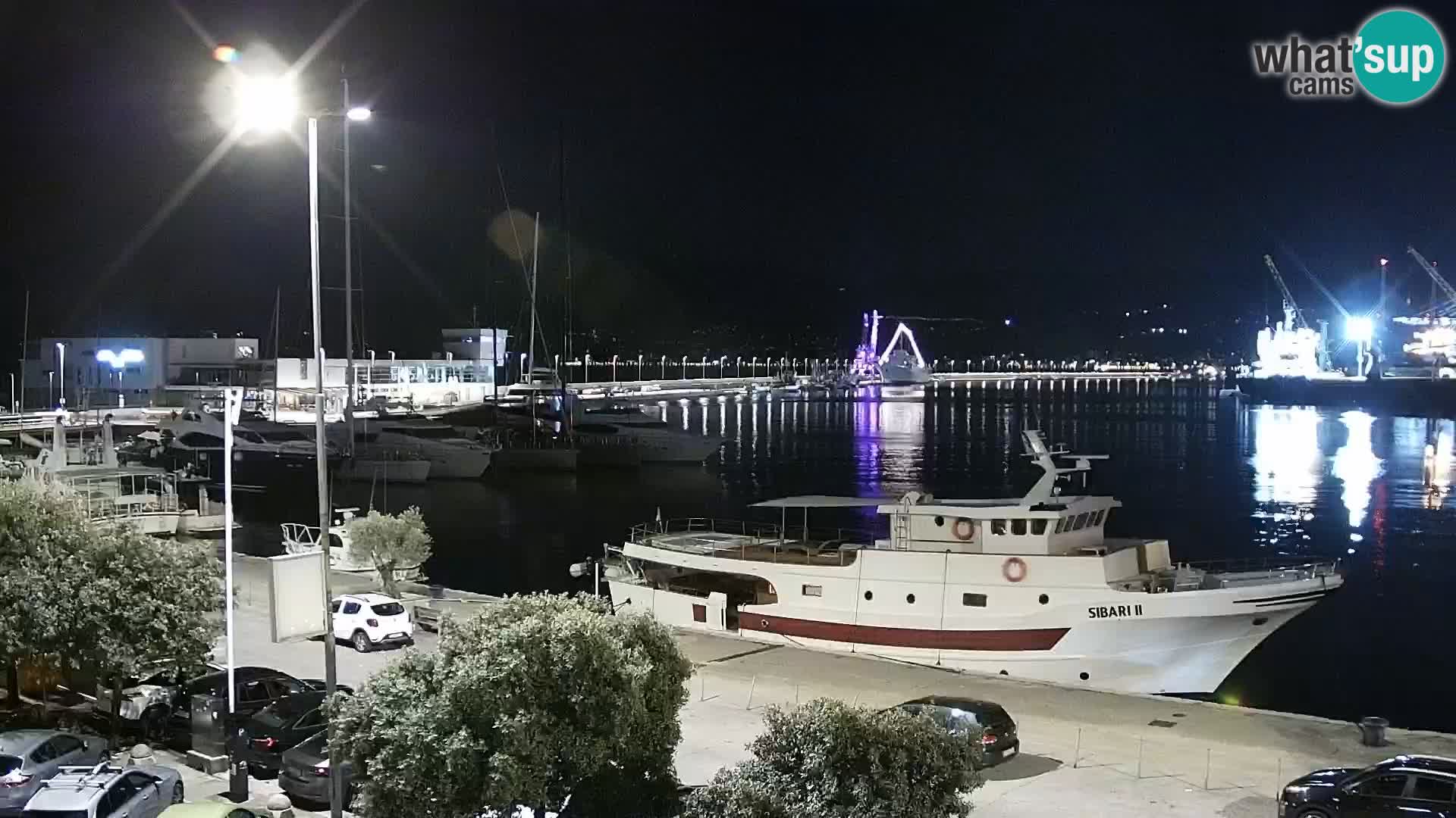 Die Riva und Marina in Rijeka – Live Webcam Kroatien