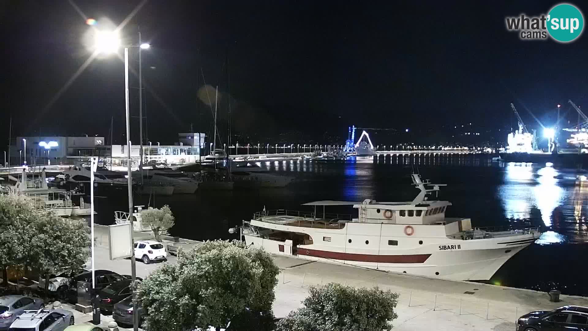 La Riva y Marina en Rijeka – Webcam en vivo Croacia