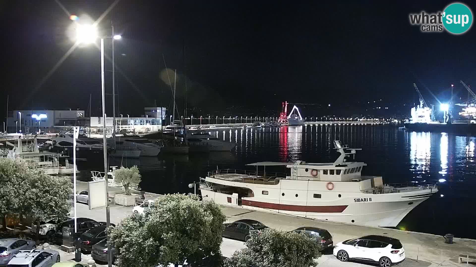 La Riva e la Marina a Rijeka (Fiume) – Live Webcam Croazia