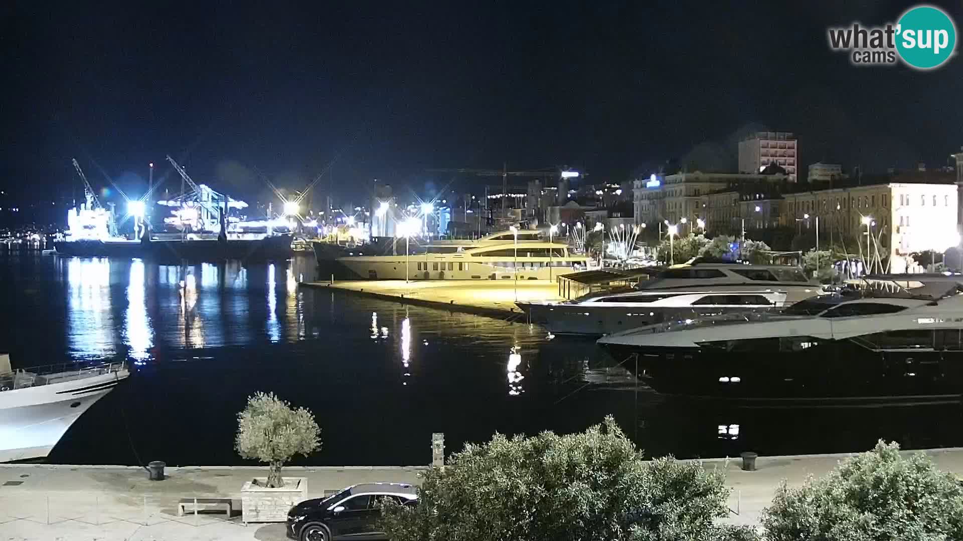 The Riva and Marina in Rijeka  – Live Webcam Croatia
