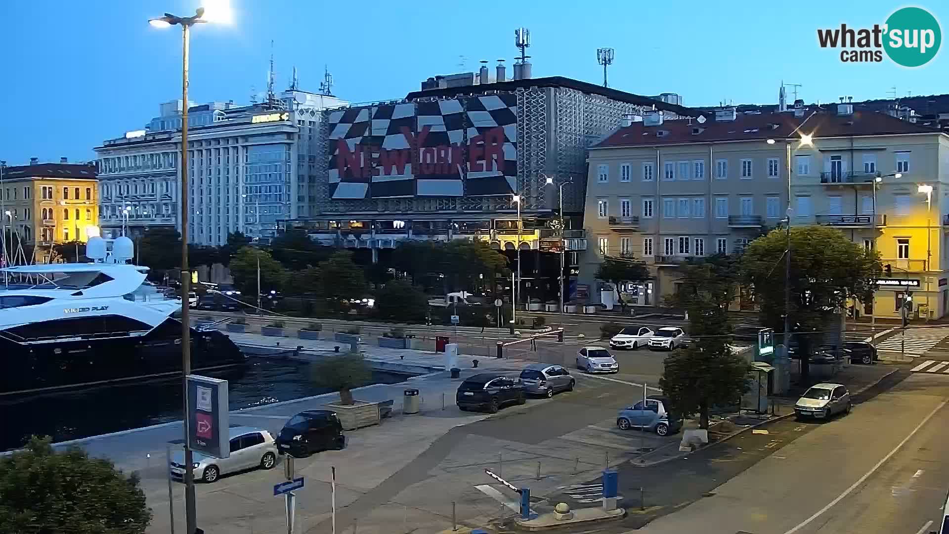 Die Riva und Marina in Rijeka – Live Webcam Kroatien