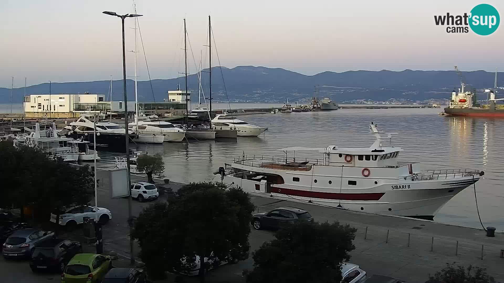 Die Riva und Marina in Rijeka – Live Webcam Kroatien