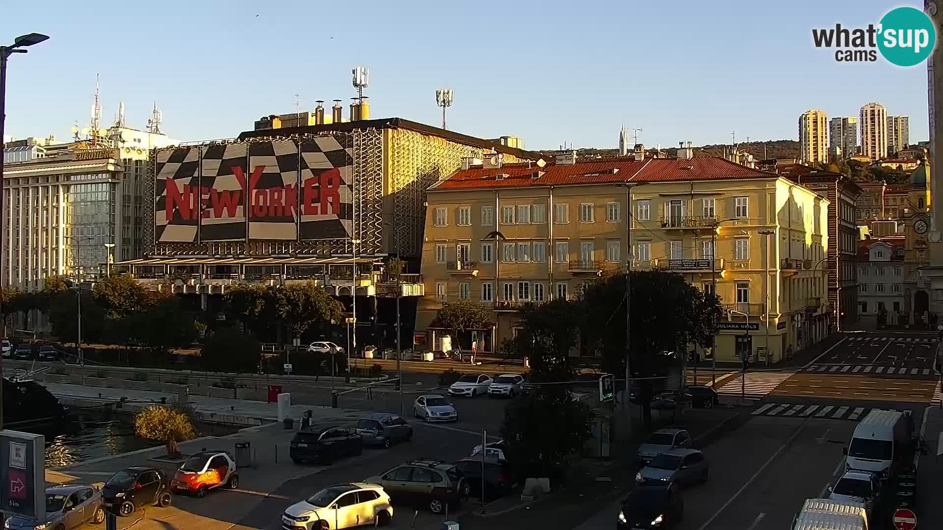 La Riva e la Marina a Rijeka (Fiume) – Live Webcam Croazia