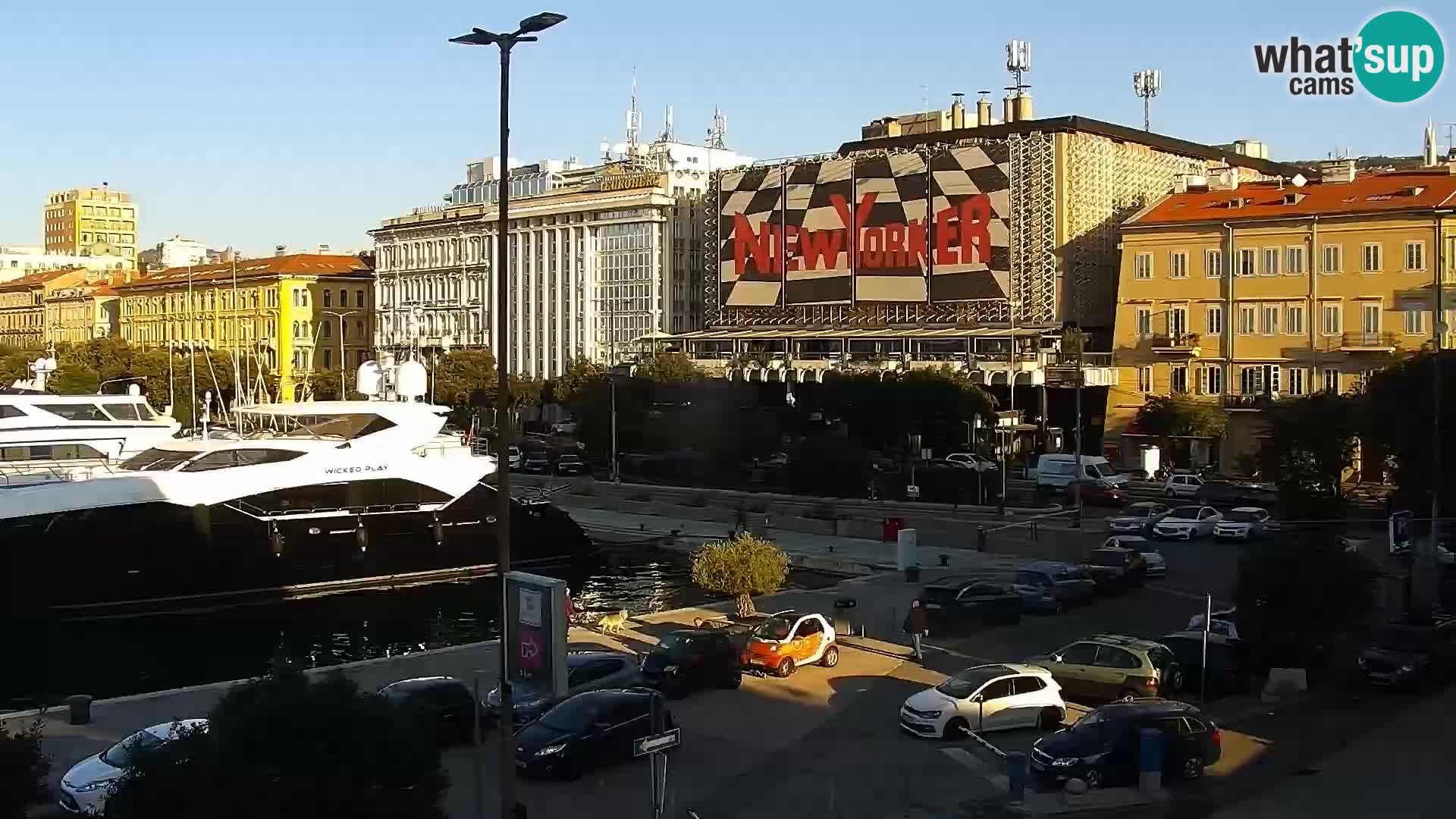 La Riva y Marina en Rijeka – Webcam en vivo Croacia