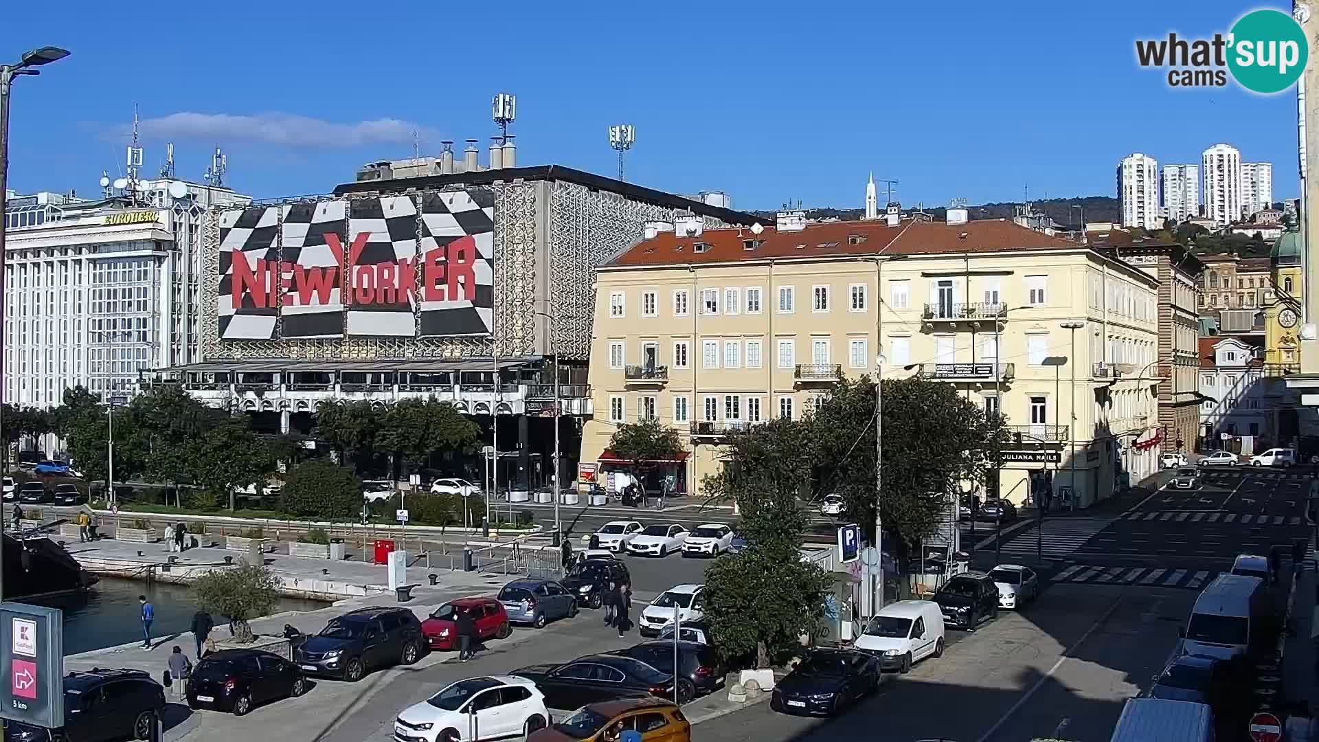 Riva i Marina u Rijeci – Web kamera uživo u Hrvatskoj