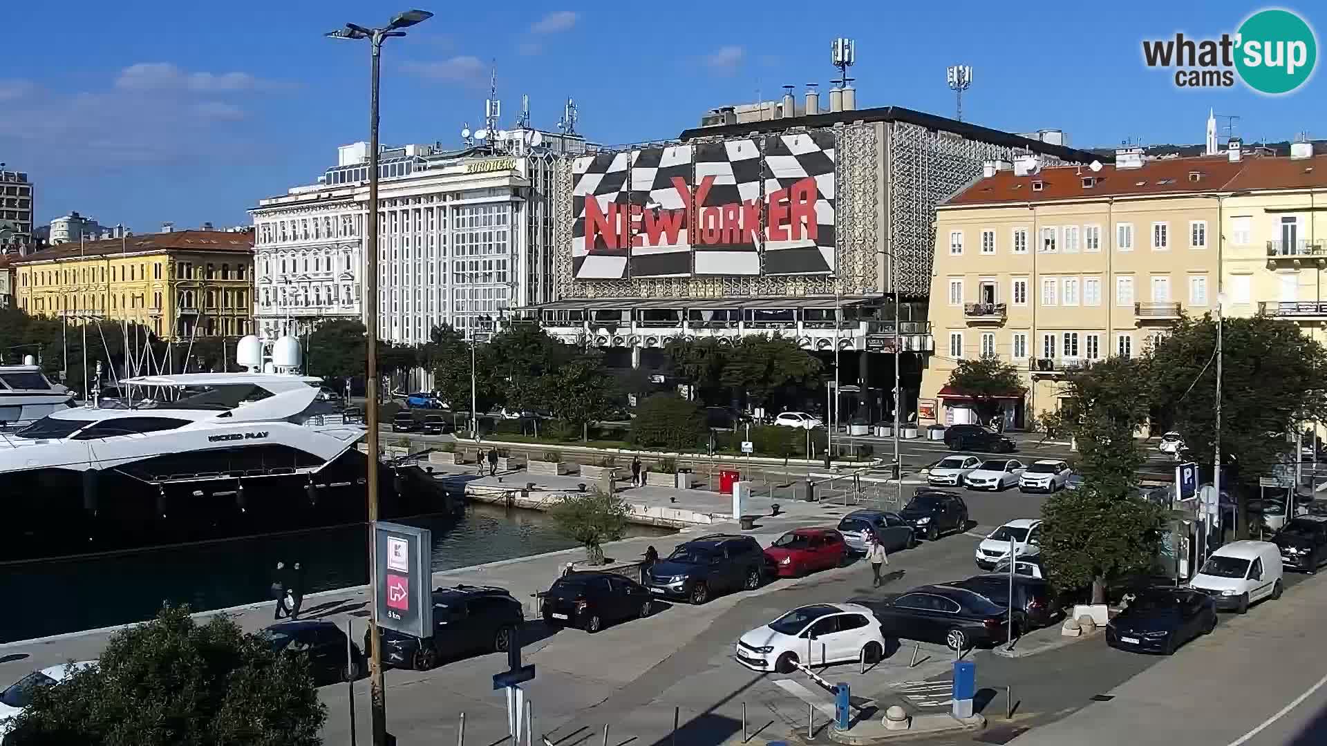 Riva i Marina u Rijeci – Web kamera uživo u Hrvatskoj