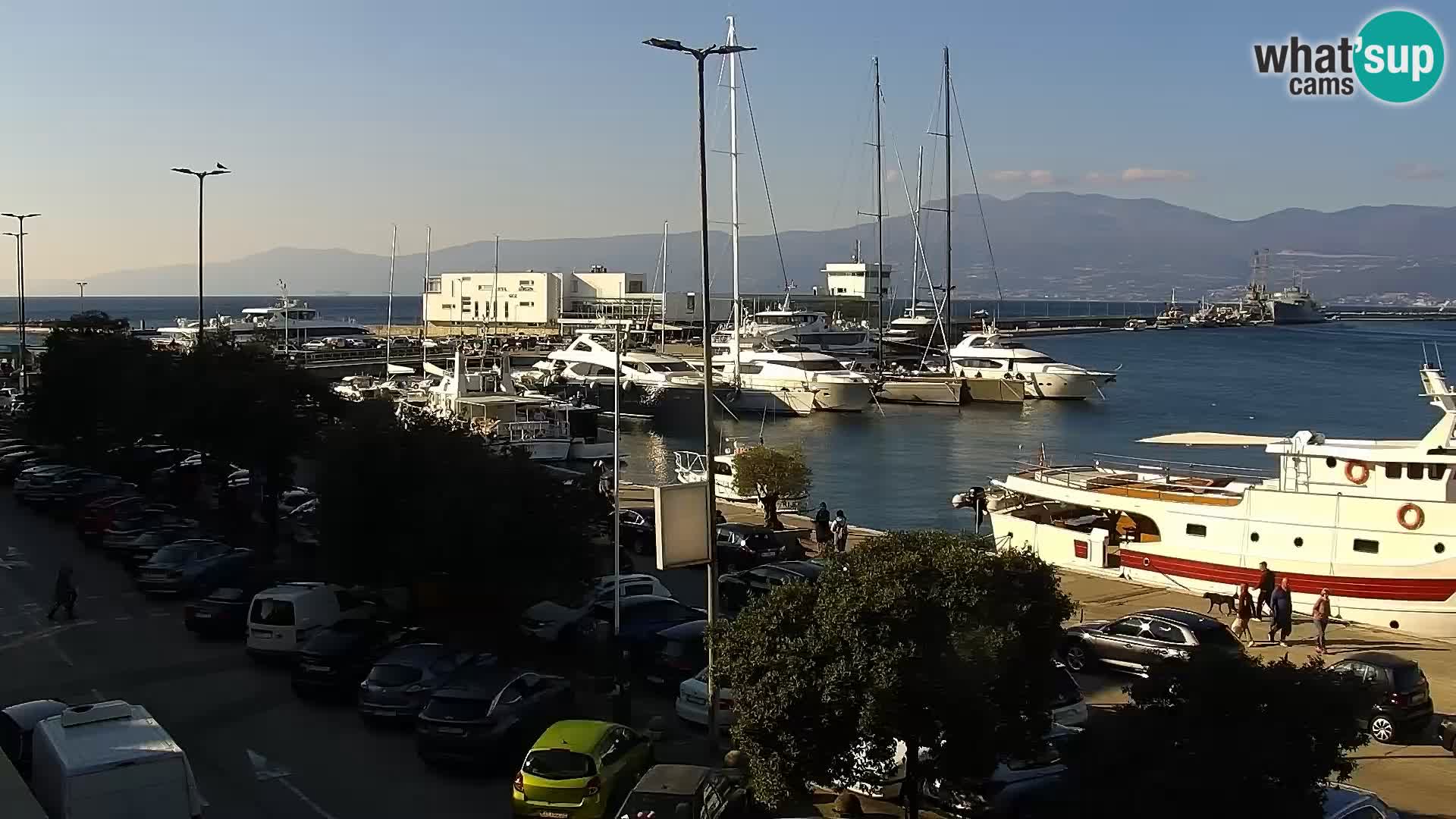 La Riva e la Marina a Rijeka (Fiume) – Live Webcam Croazia