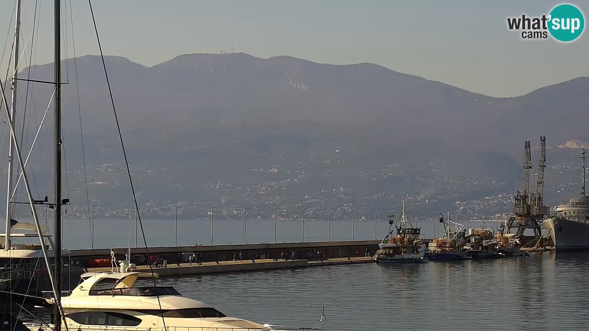 La Riva e la Marina a Rijeka (Fiume) – Live Webcam Croazia