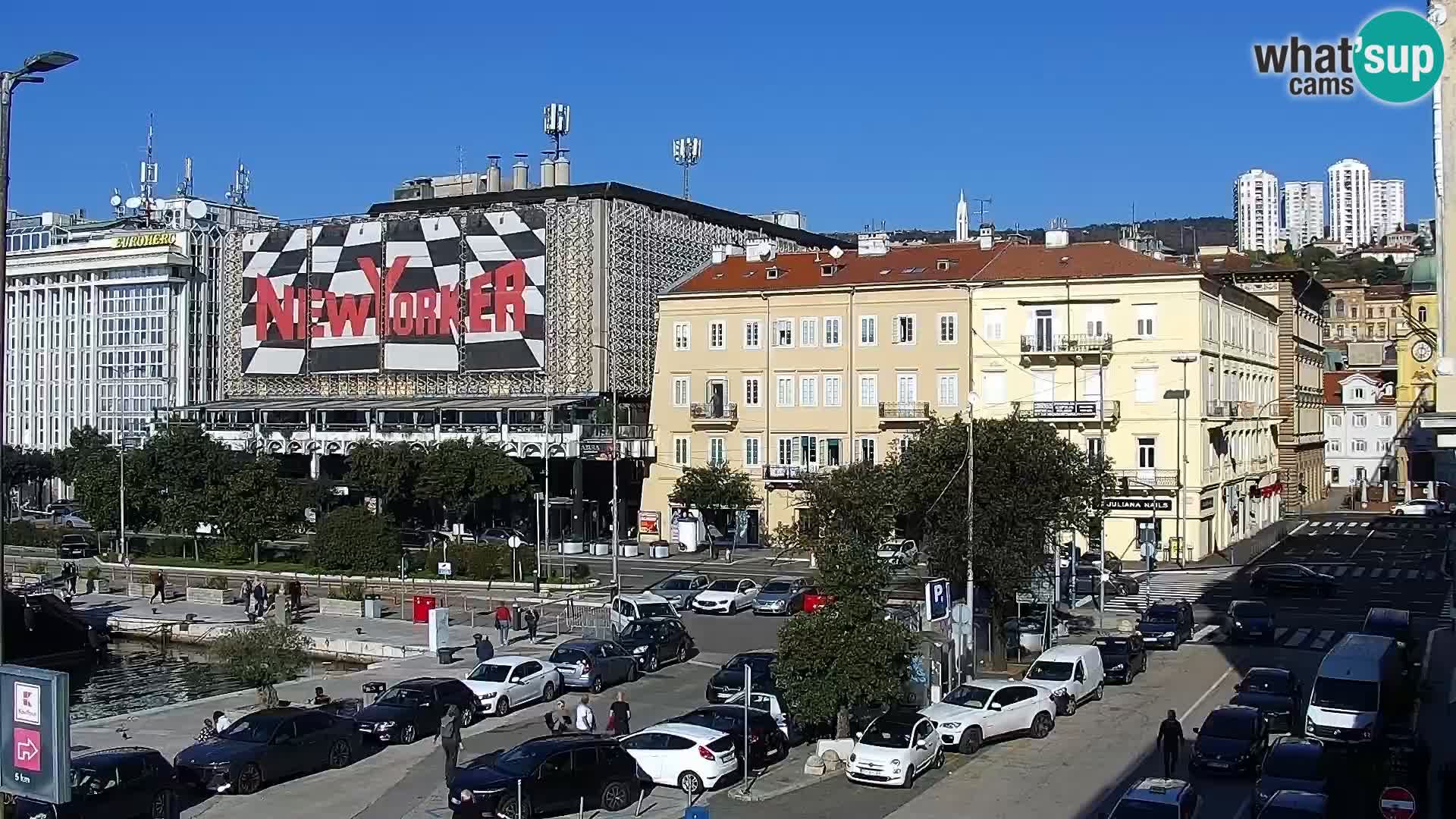 Die Riva und Marina in Rijeka – Live Webcam Kroatien