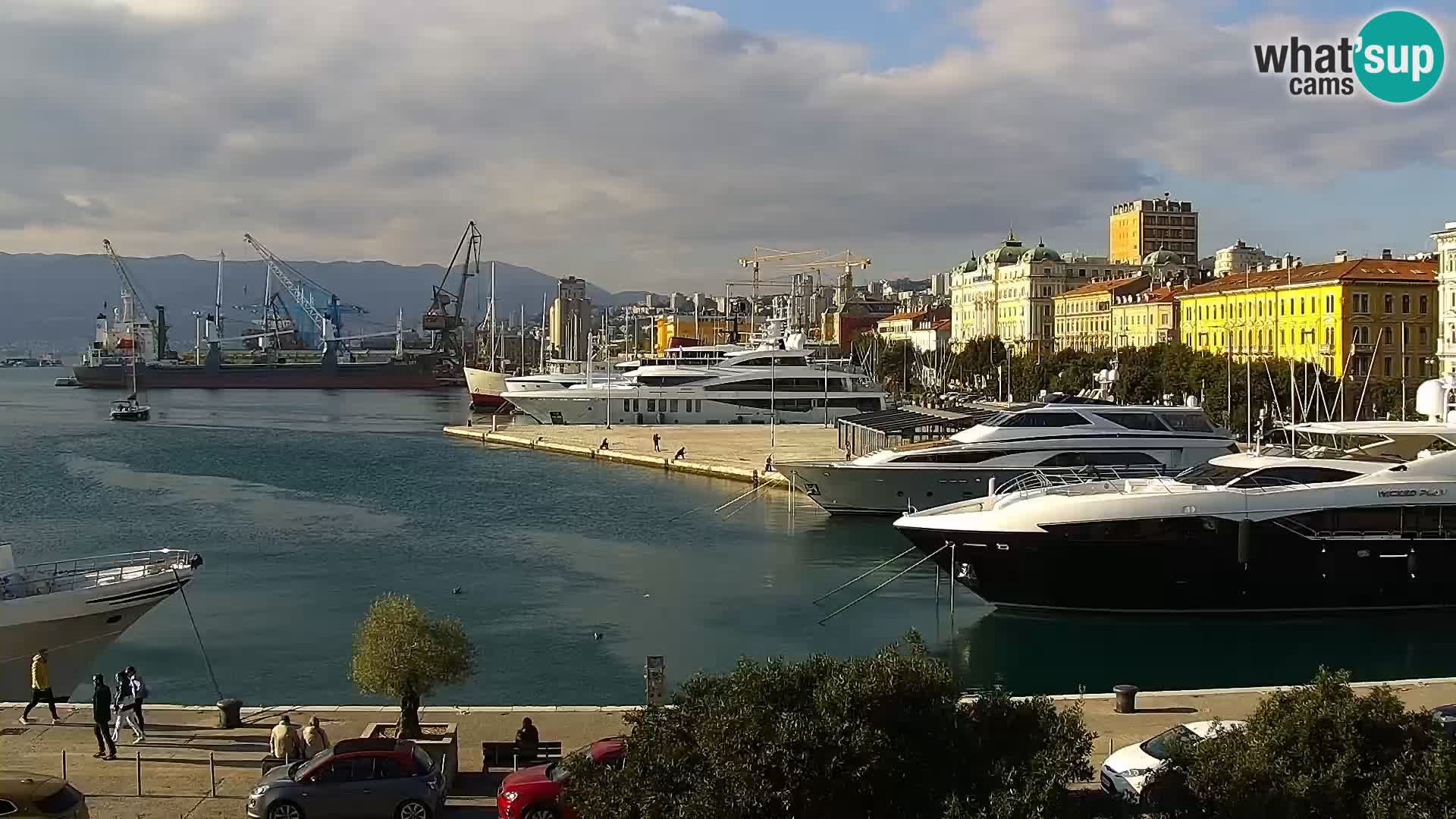 La Riva e la Marina a Rijeka (Fiume) – Live Webcam Croazia