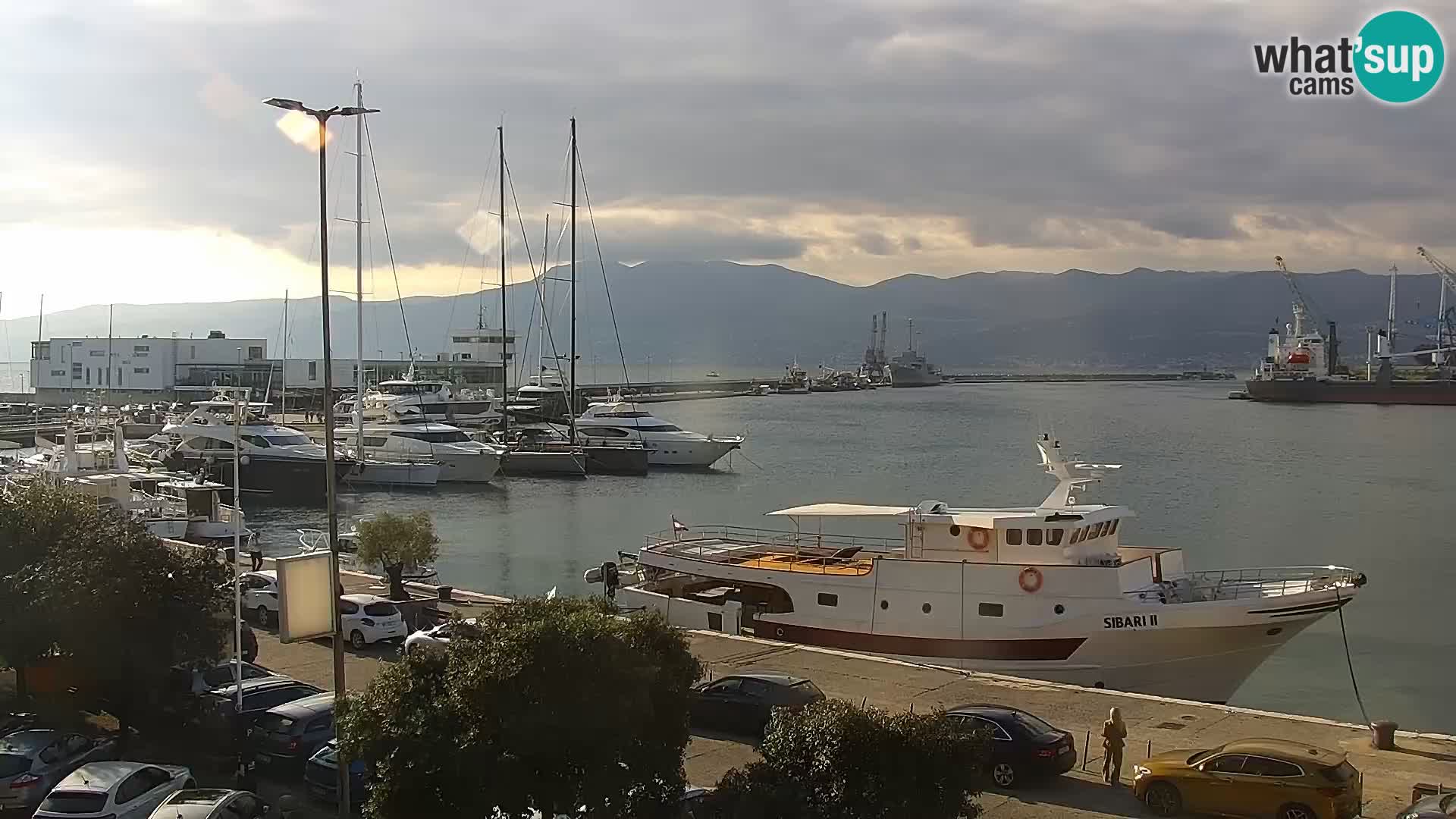 Die Riva und Marina in Rijeka – Live Webcam Kroatien