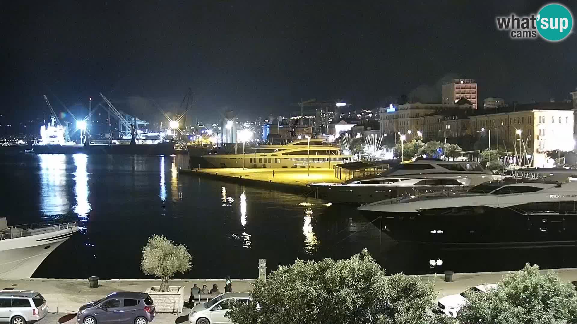La Riva et Marina à Rijeka – Live Webcam Croatie