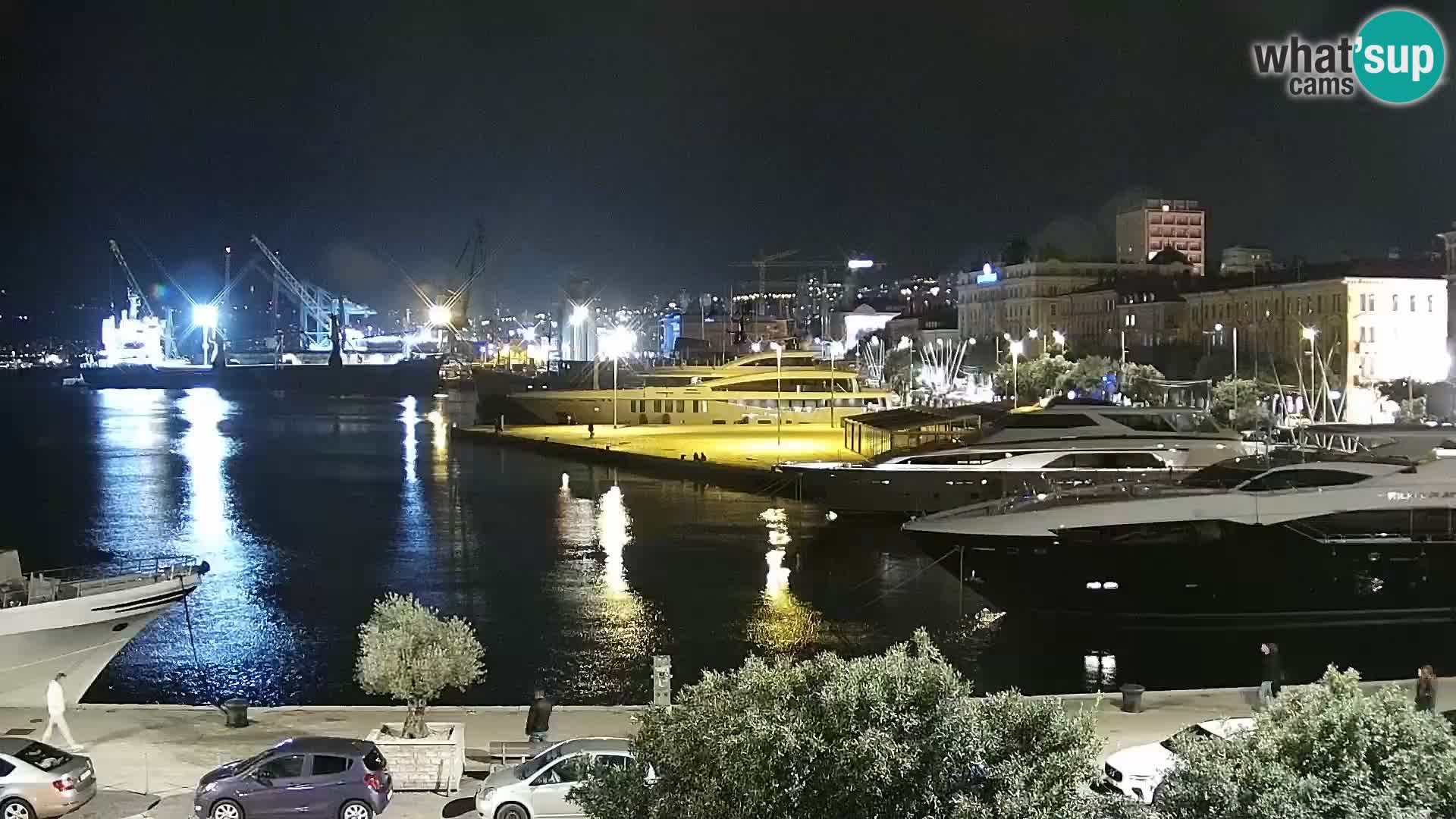 La Riva e la Marina a Rijeka (Fiume) – Live Webcam Croazia