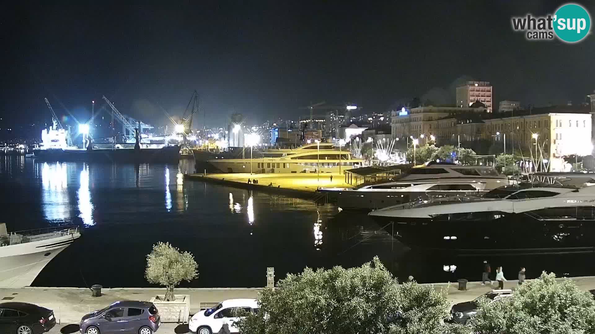 La Riva e la Marina a Rijeka (Fiume) – Live Webcam Croazia