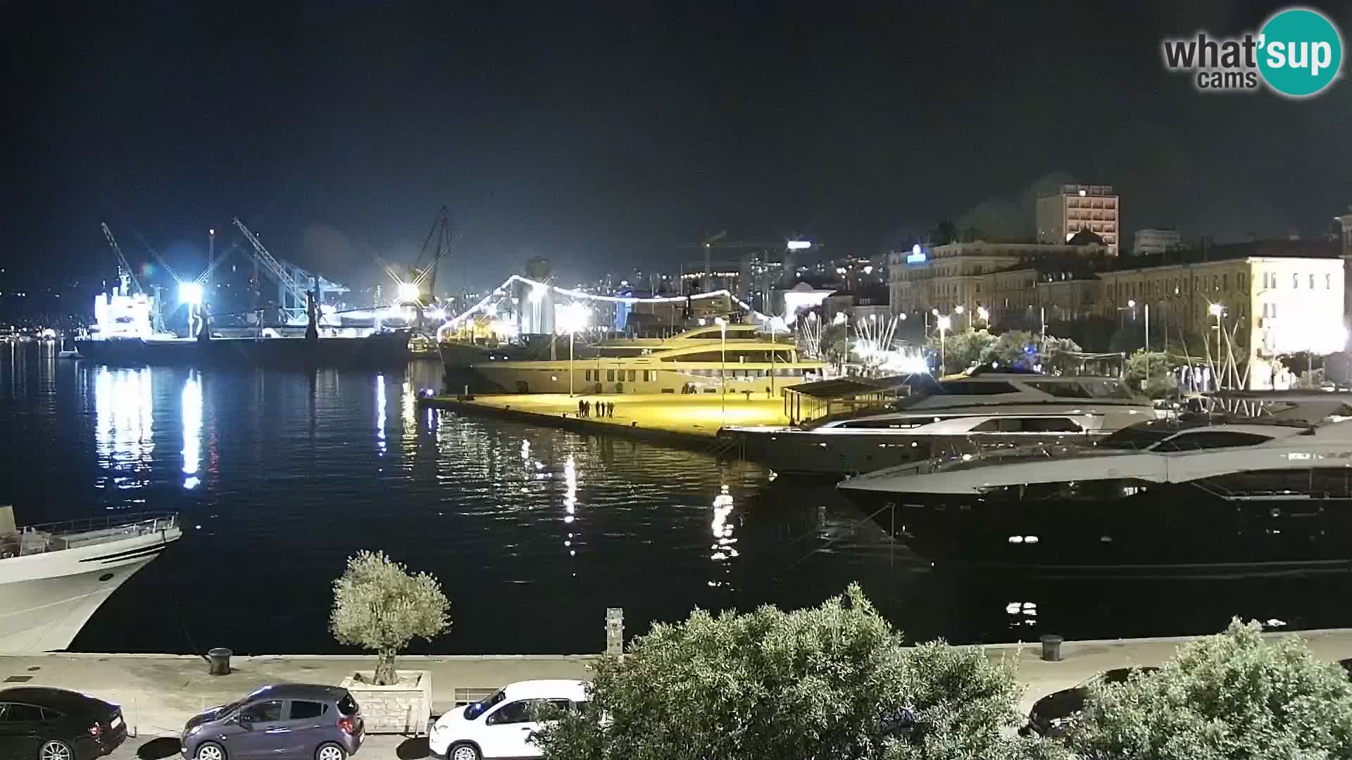 La Riva e la Marina a Rijeka (Fiume) – Live Webcam Croazia