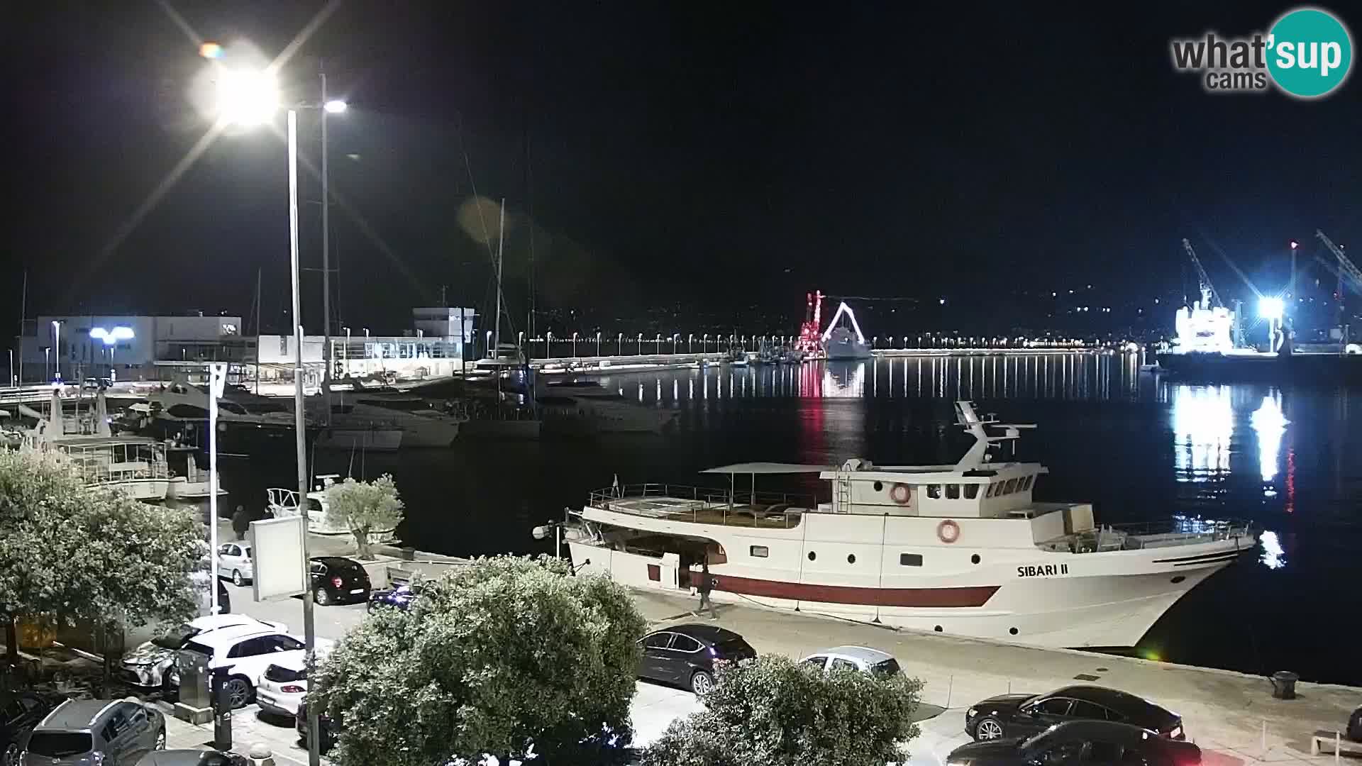 The Riva and Marina in Rijeka  – Live Webcam Croatia