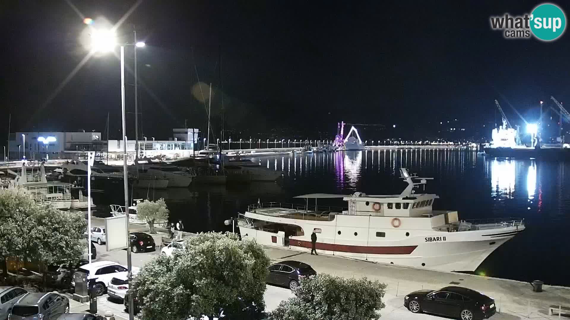 La Riva et Marina à Rijeka – Live Webcam Croatie