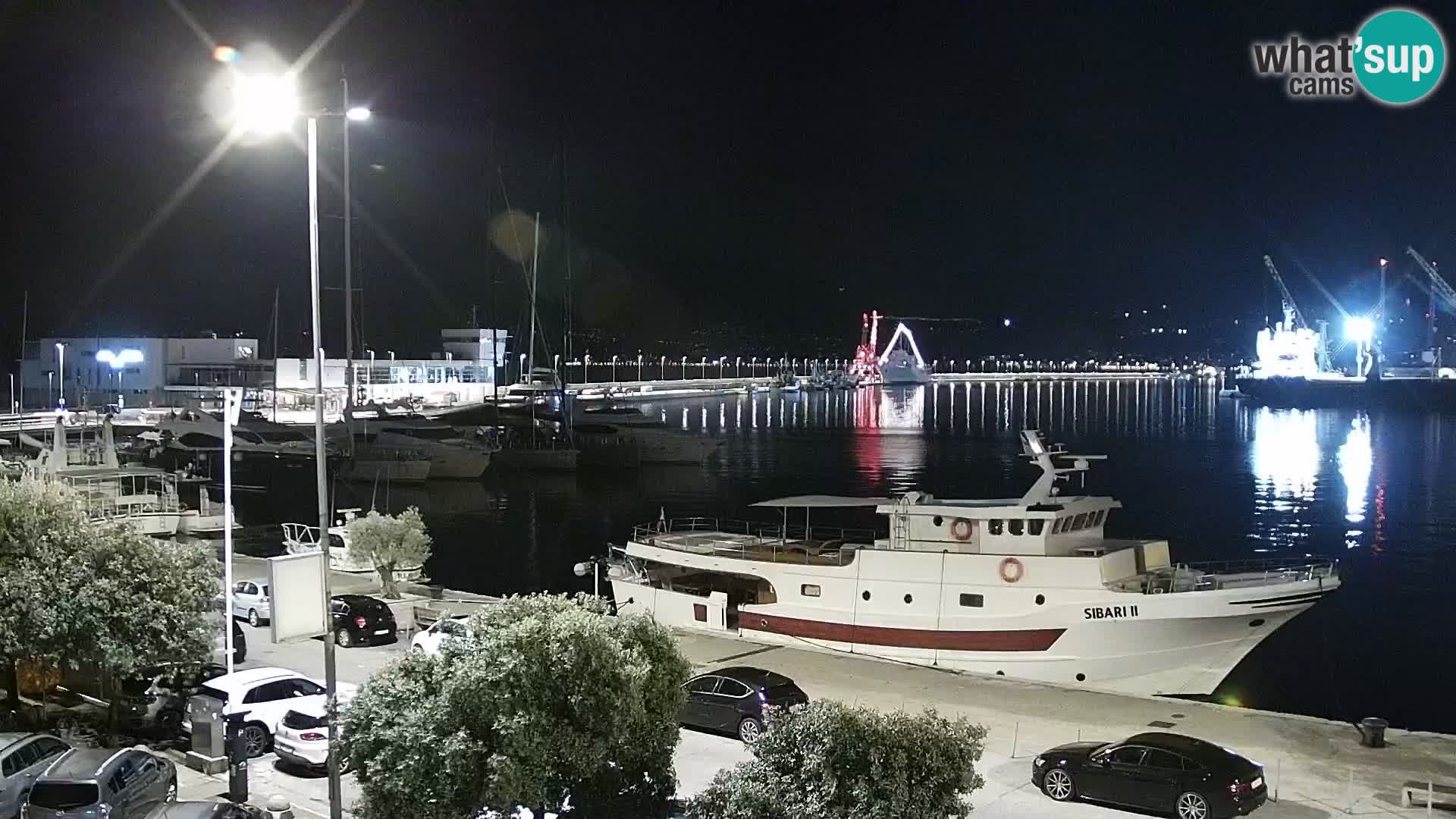 La Riva e la Marina a Rijeka (Fiume) – Live Webcam Croazia