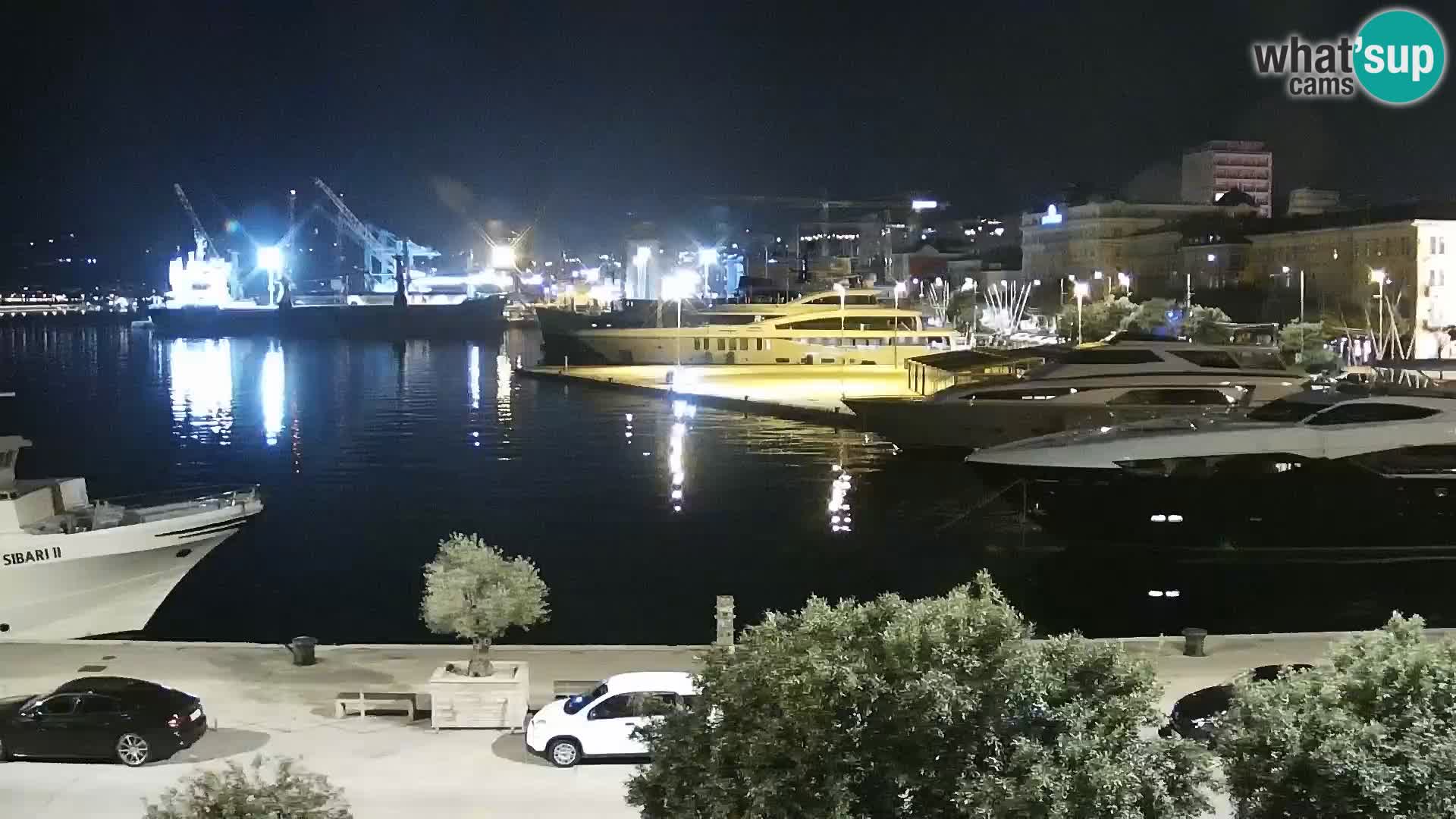 Die Riva und Marina in Rijeka – Live Webcam Kroatien