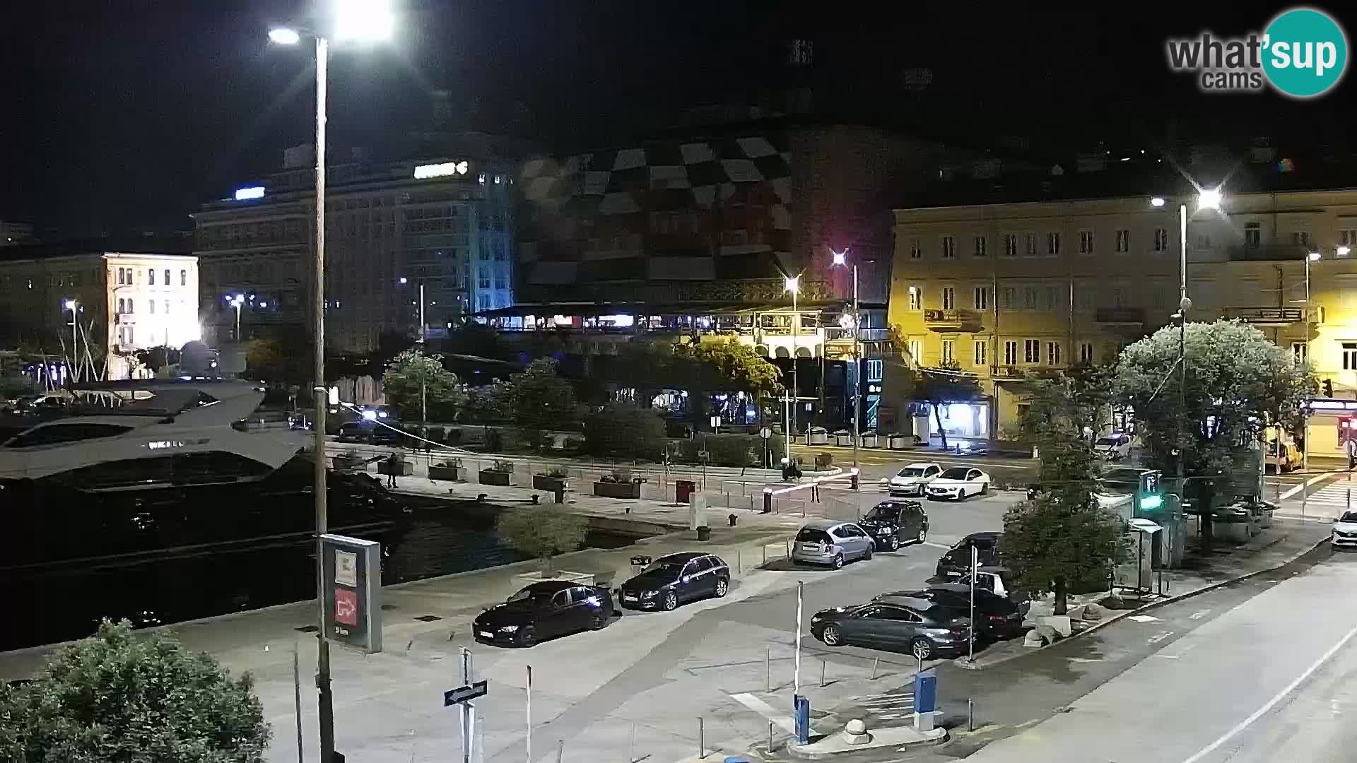 Die Riva und Marina in Rijeka – Live Webcam Kroatien
